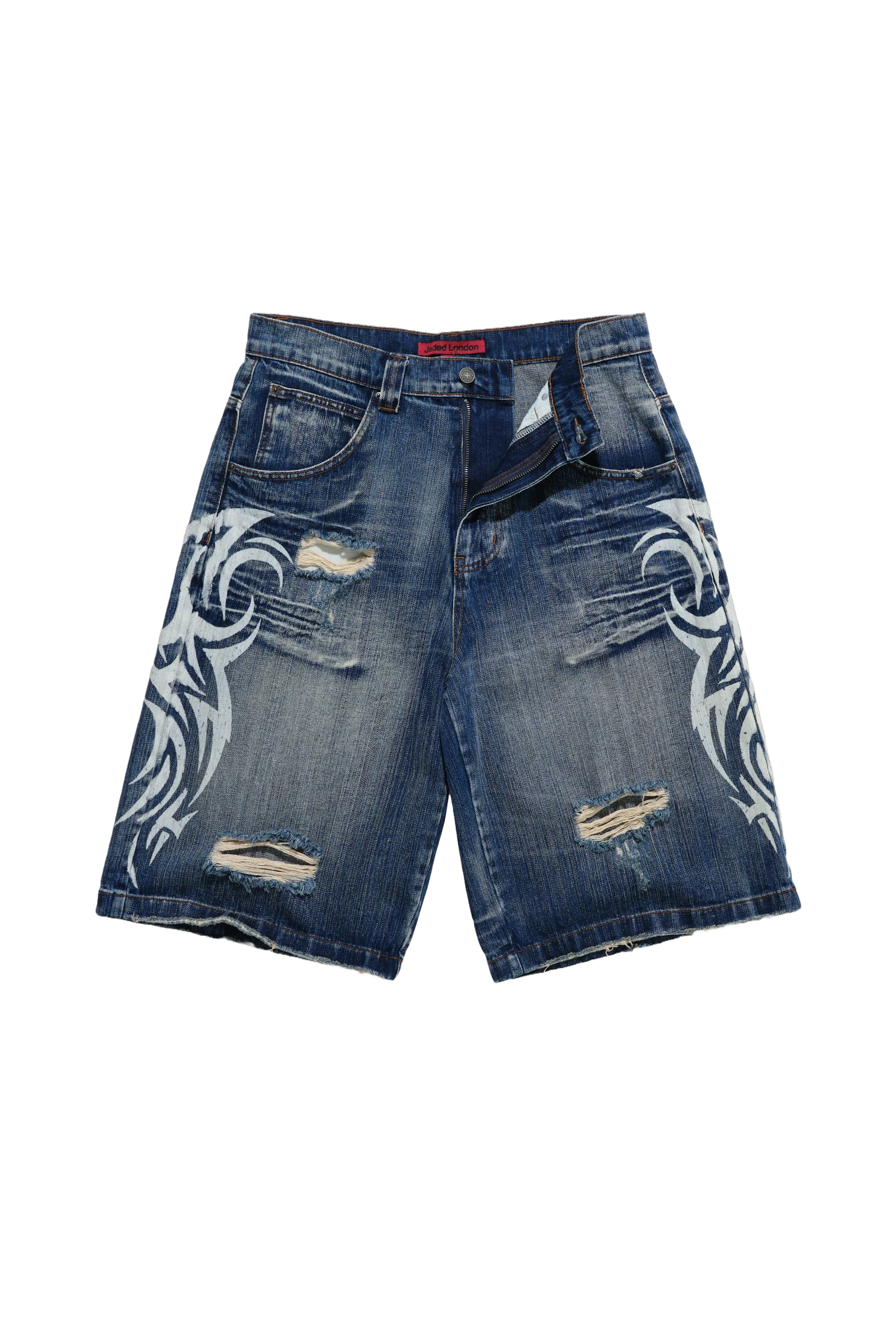 Light Wash Blade Colossus Jorts - Image 11