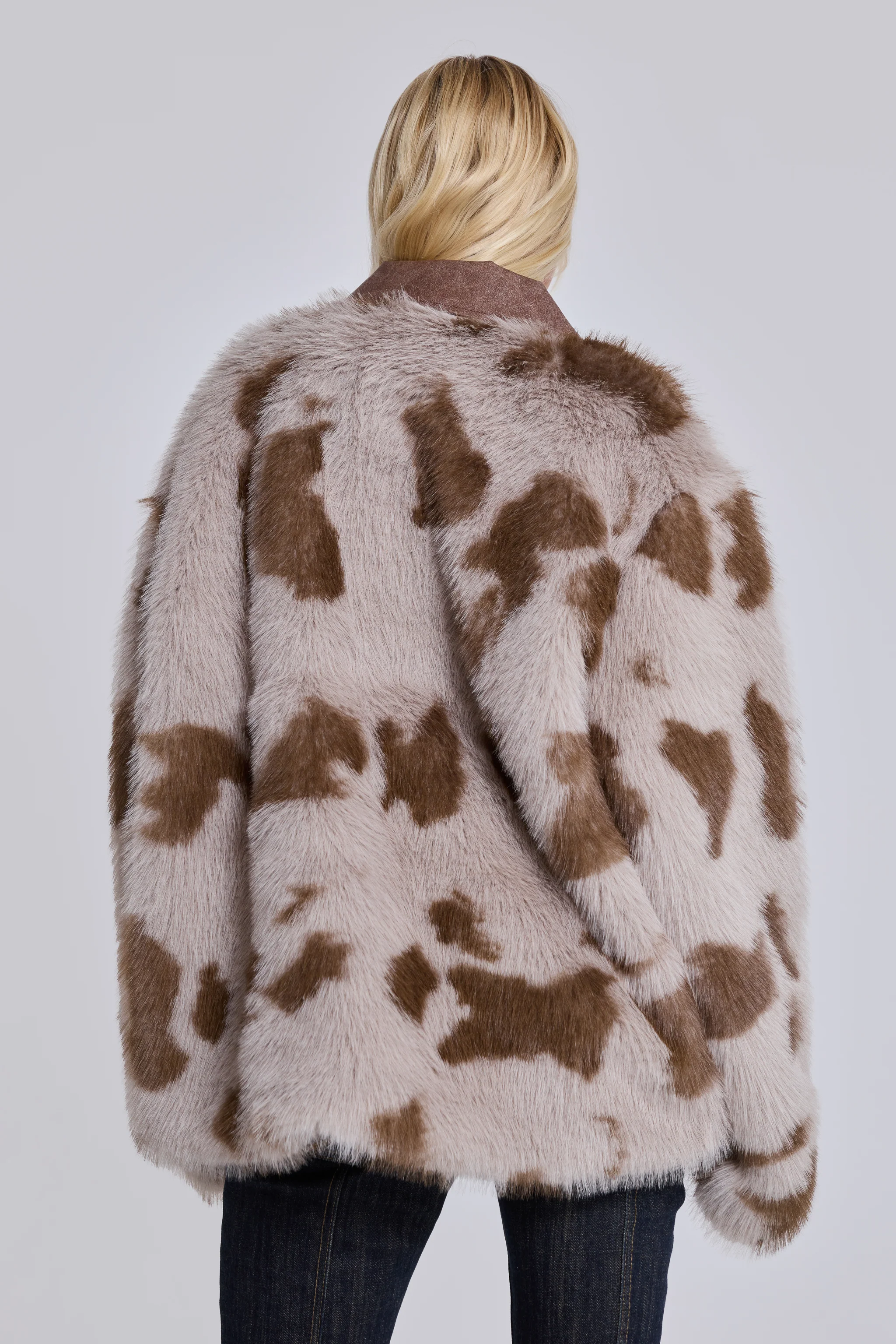 Lorax Cow Faux Fur Jacket - Image 6