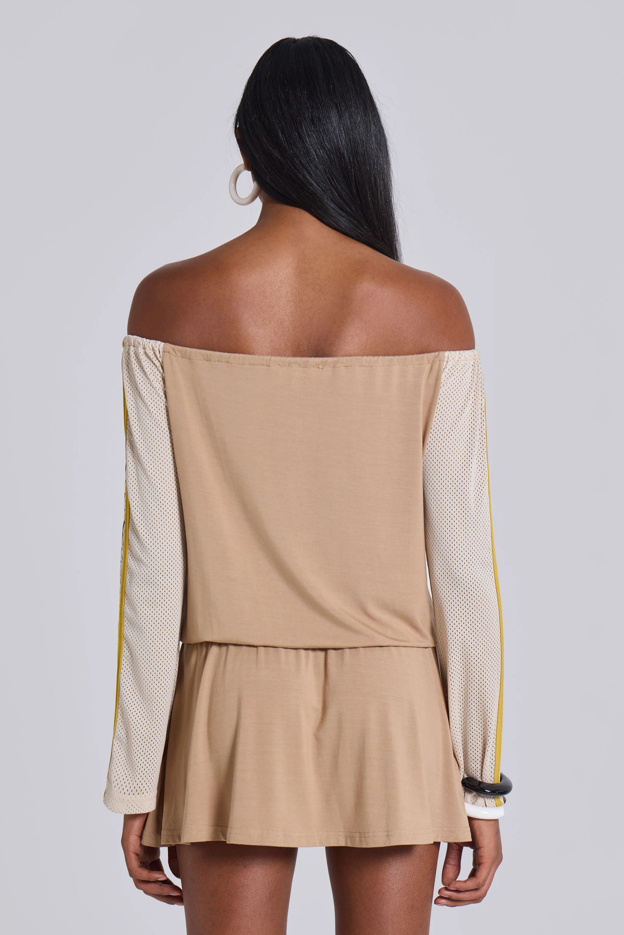 Maia Lace Up Mini Dress - Image 4