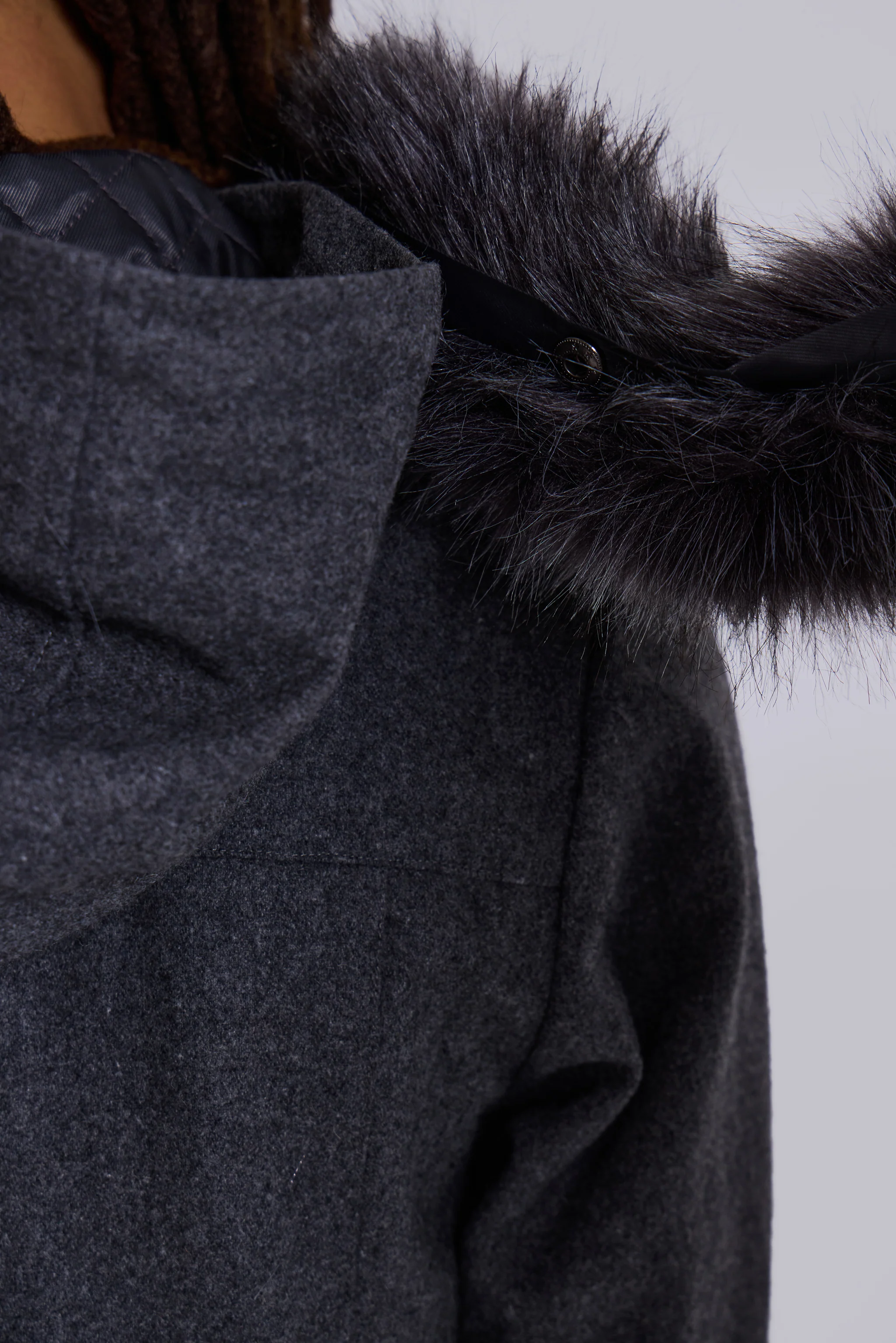 Marl Military Hooded Jacket - Image 11
