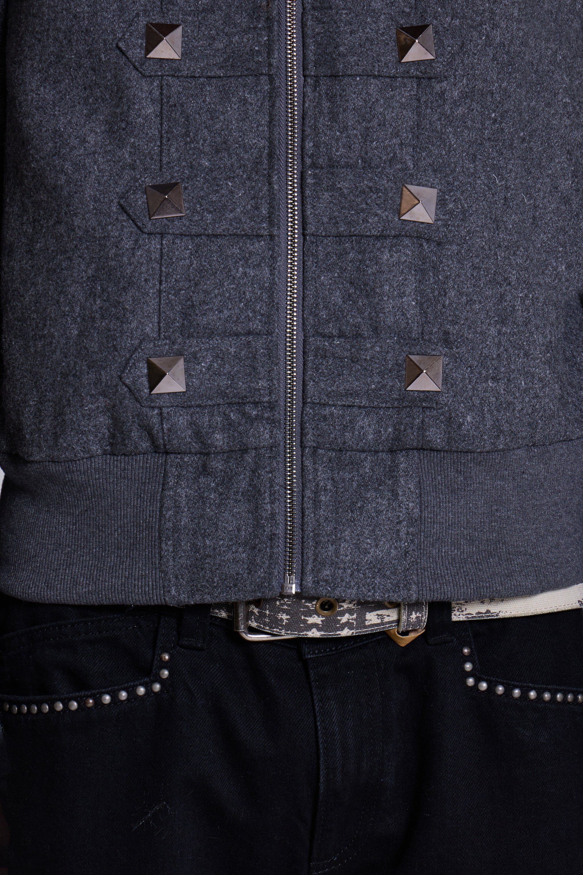 Marl Military Hooded Jacket - Image 7