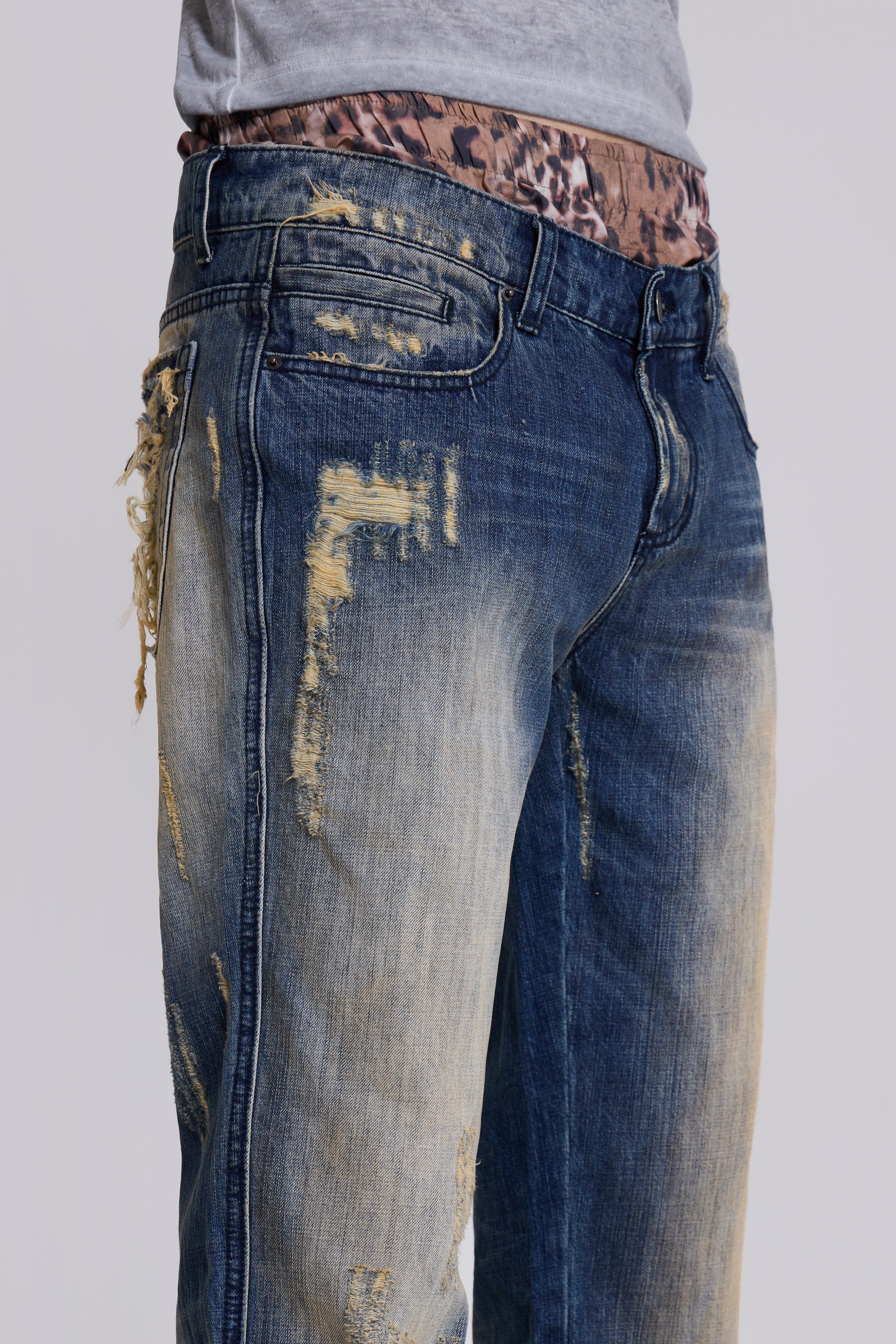 Metal Flared Jeans - Image 5