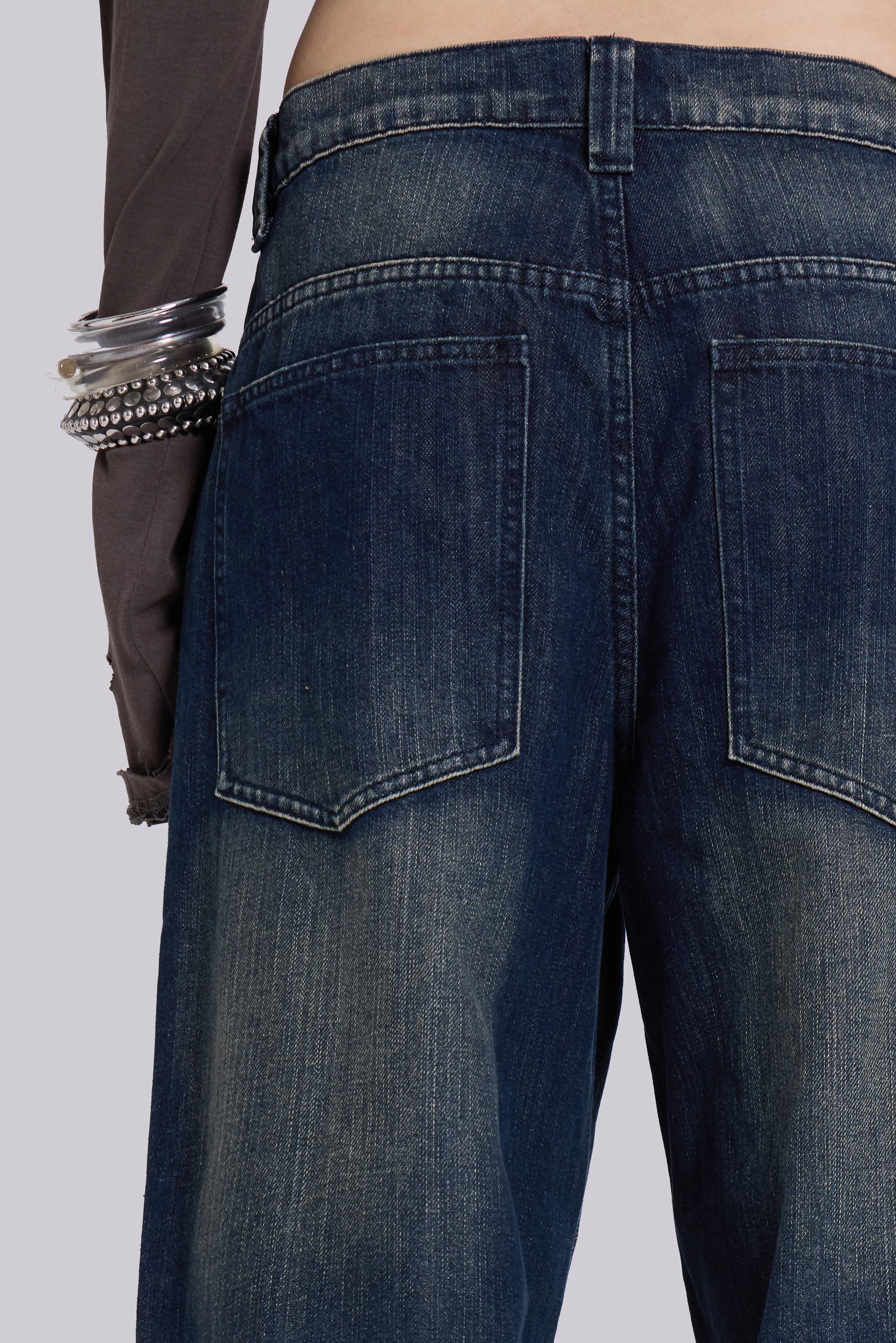 Mid Blue Slub Colossus Jeans - Image 6
