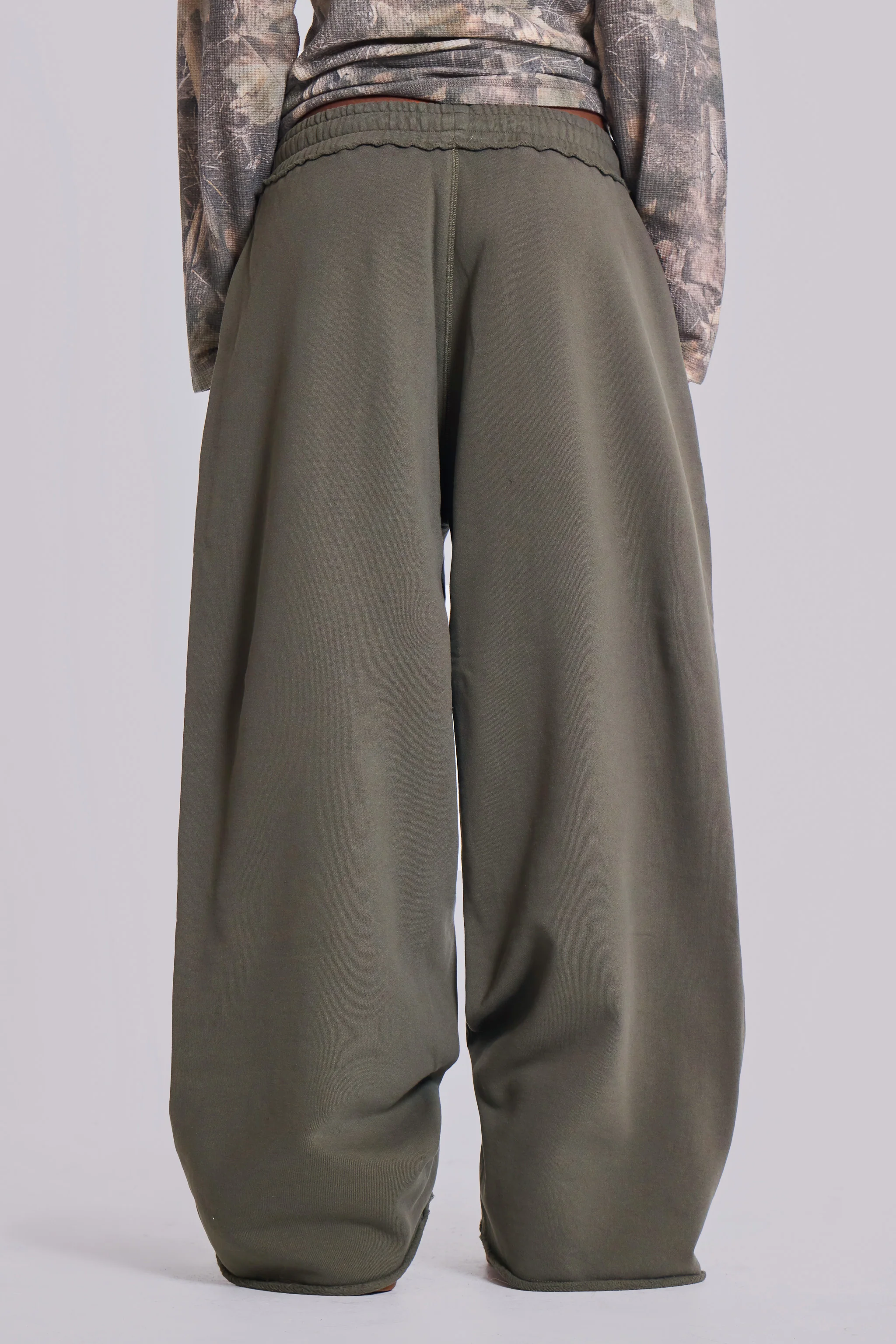 Military Green Baggy Monster Joggers - Image 3