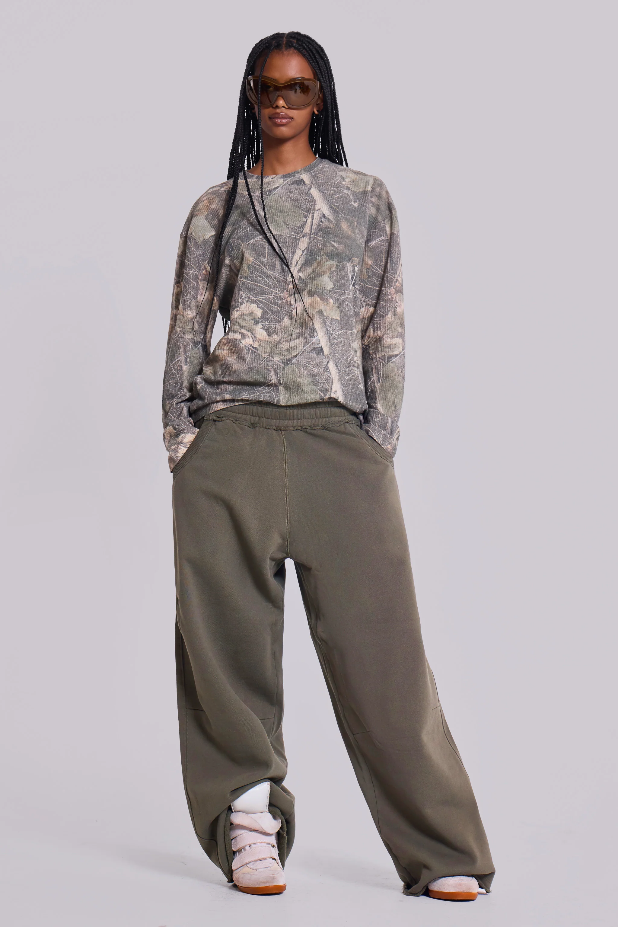 Military Green Baggy Monster Joggers - Image 5