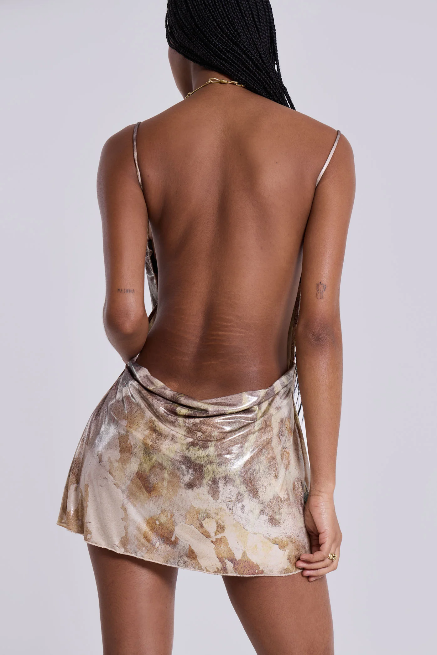 Leopard Metallic Mirage Mini Dress - Image 7