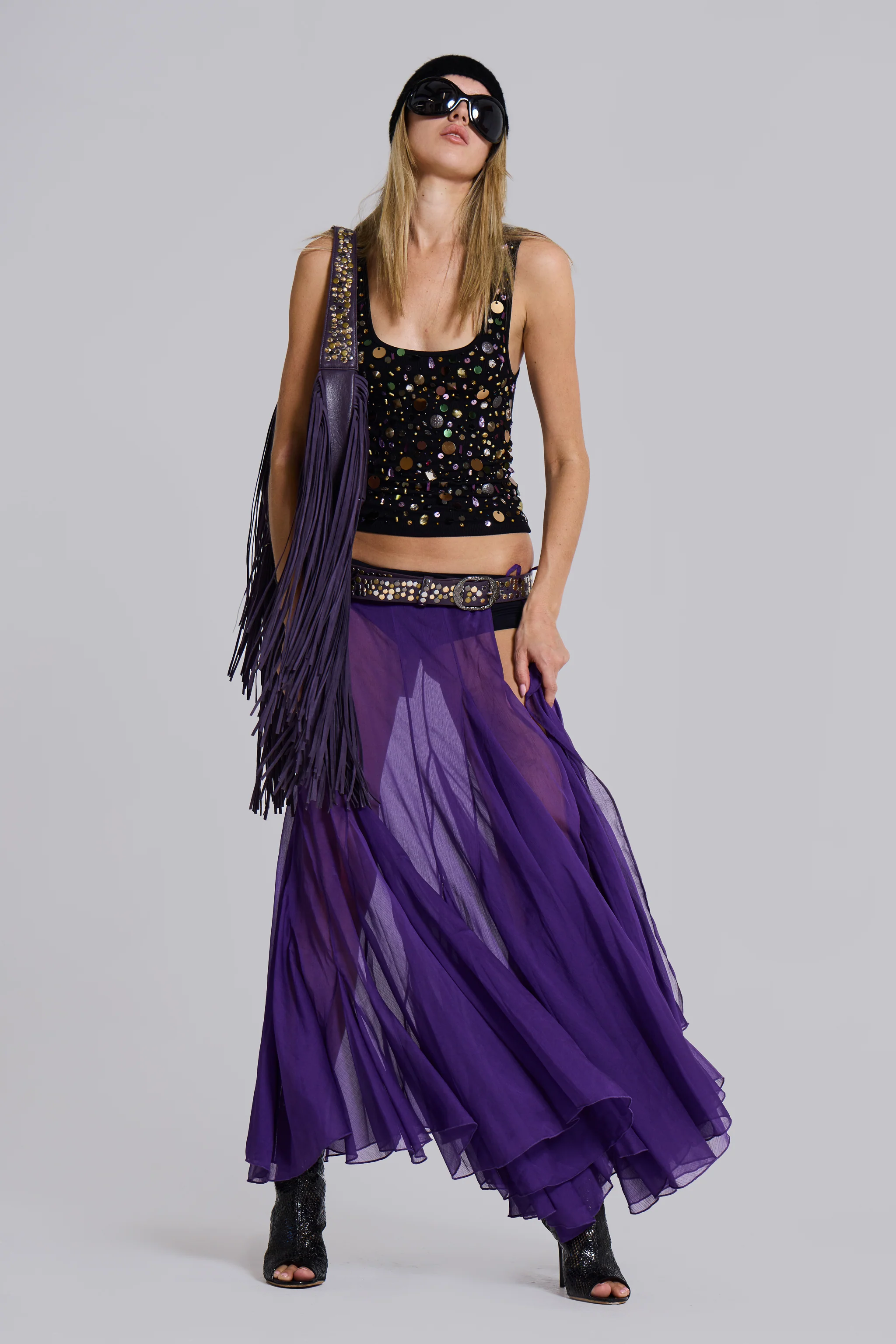 Miria Chiffon Maxi Skirt - Image 2