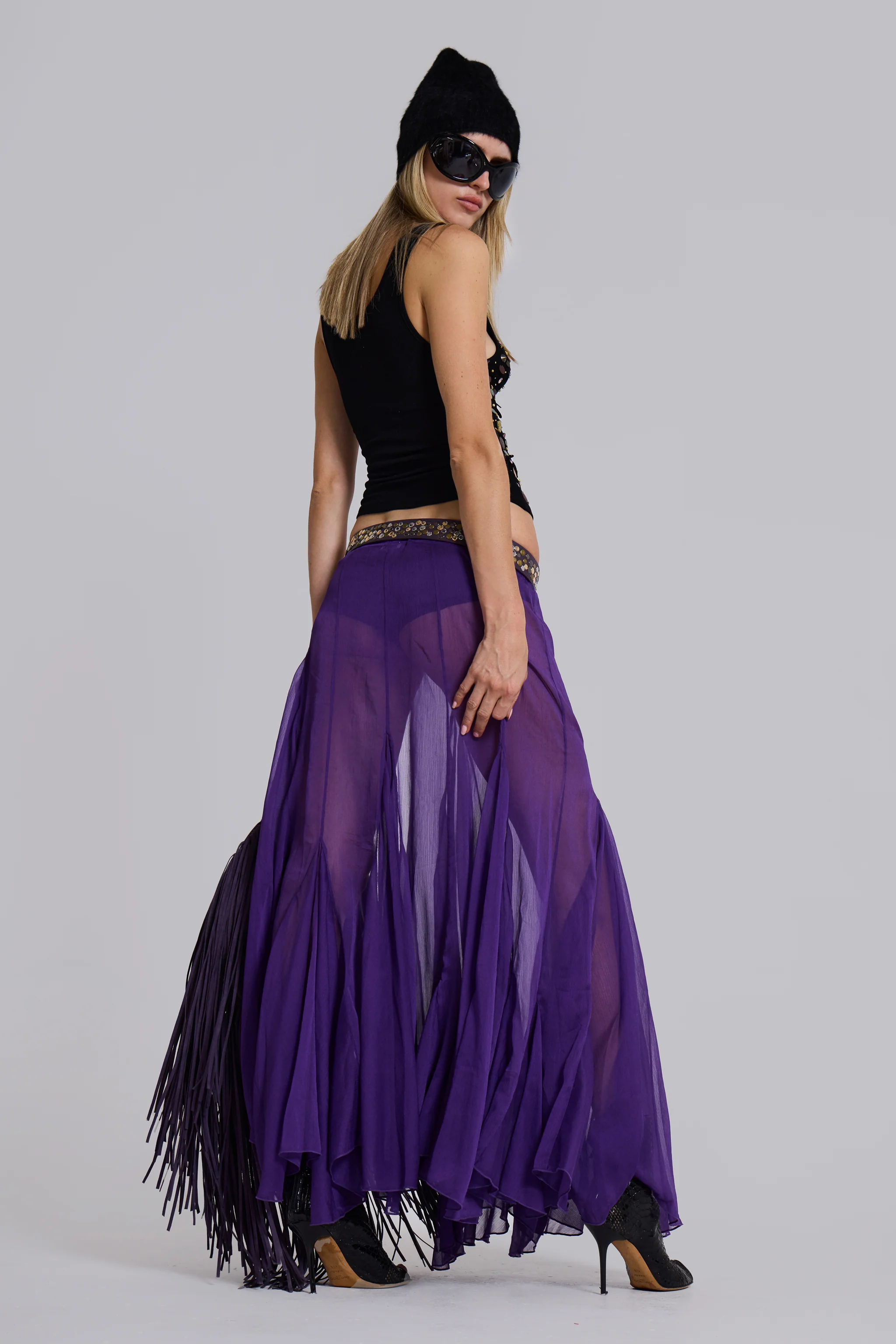 Miria Chiffon Maxi Skirt - Image 4