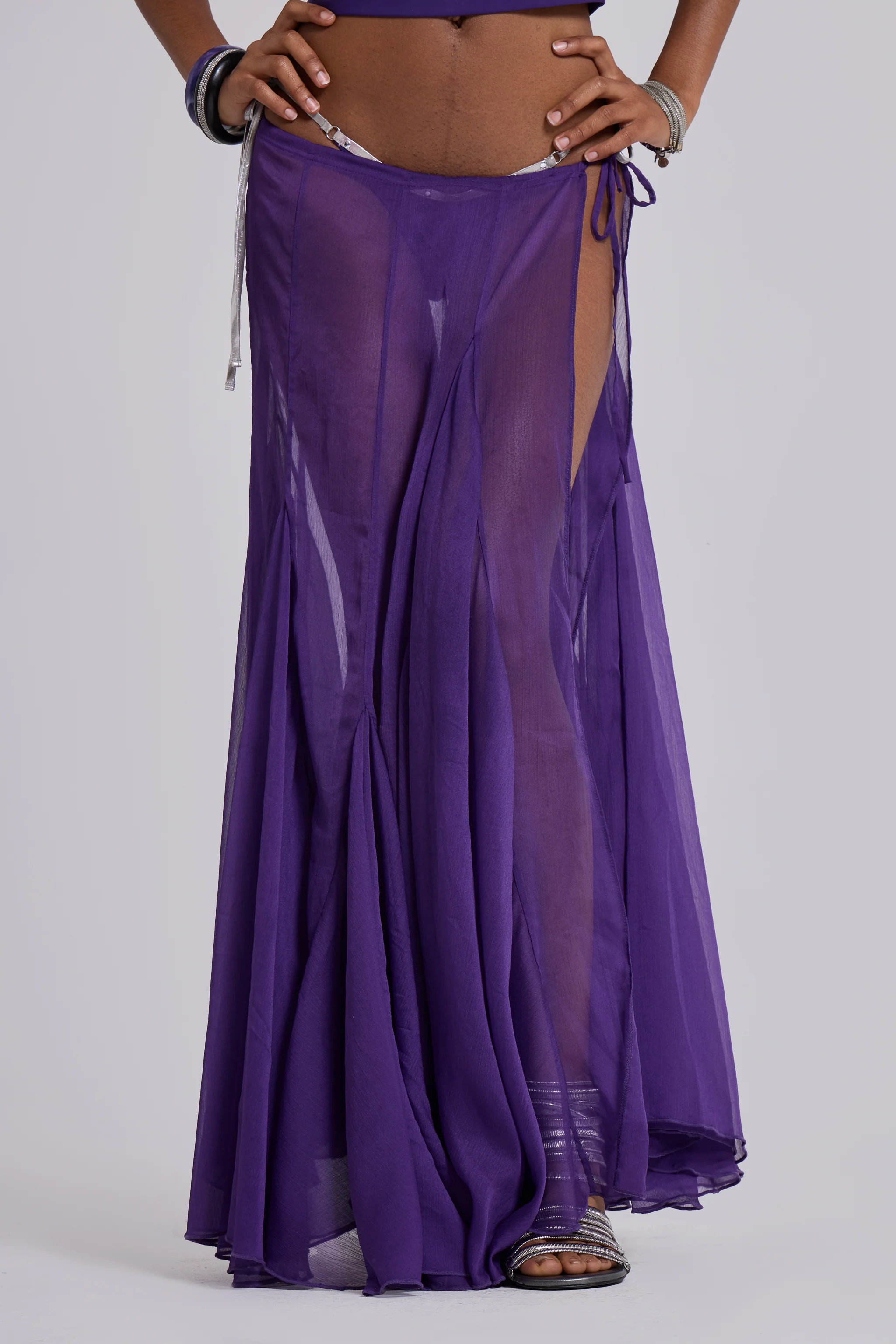 Miria Chiffon Maxi Skirt - Image 8