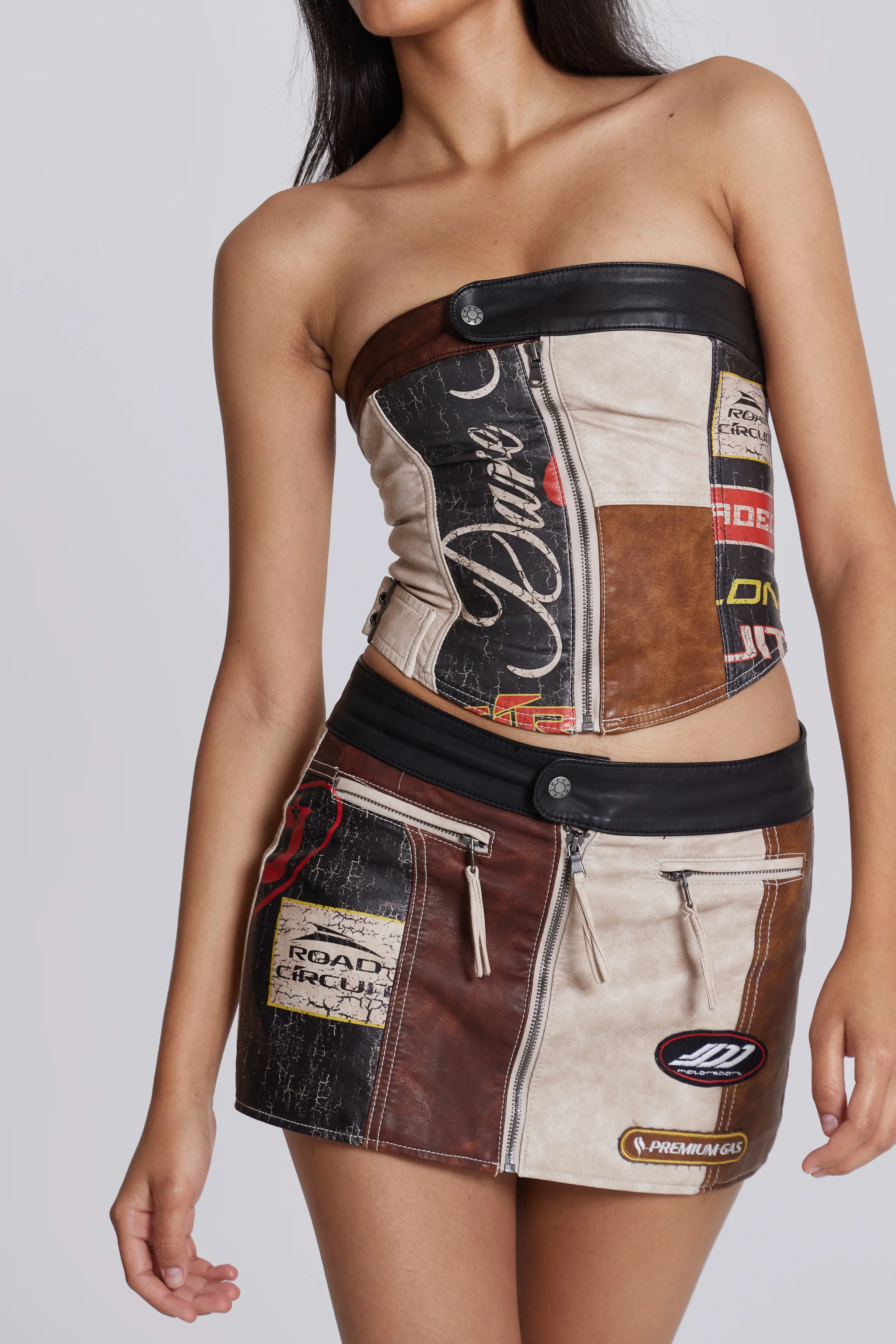 Daytona Vegan Leather Mini Skirt - Image 11
