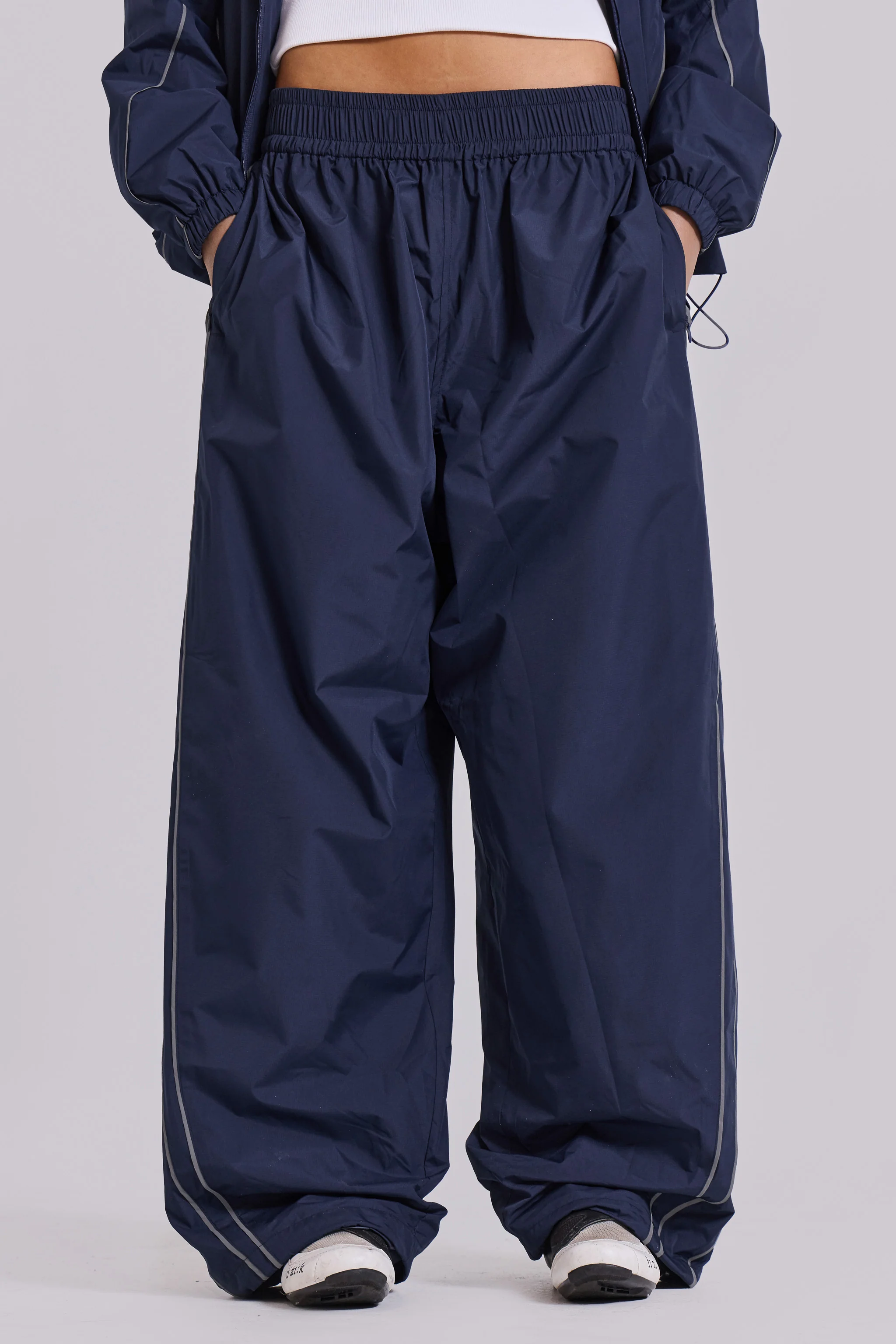 Navy Vapor Tracksuit Bottoms - Image 2