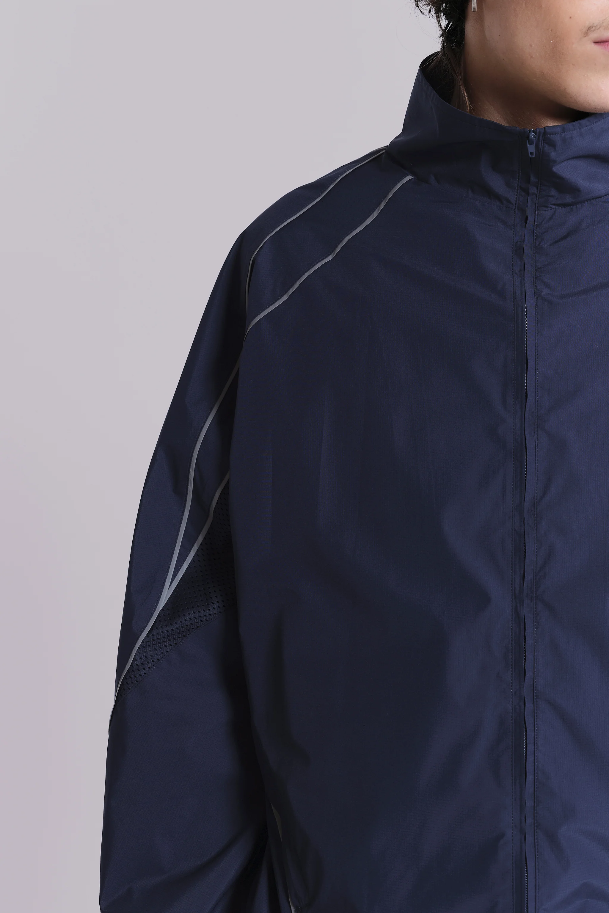 Navy Vapor Tracksuit Top - Image 5