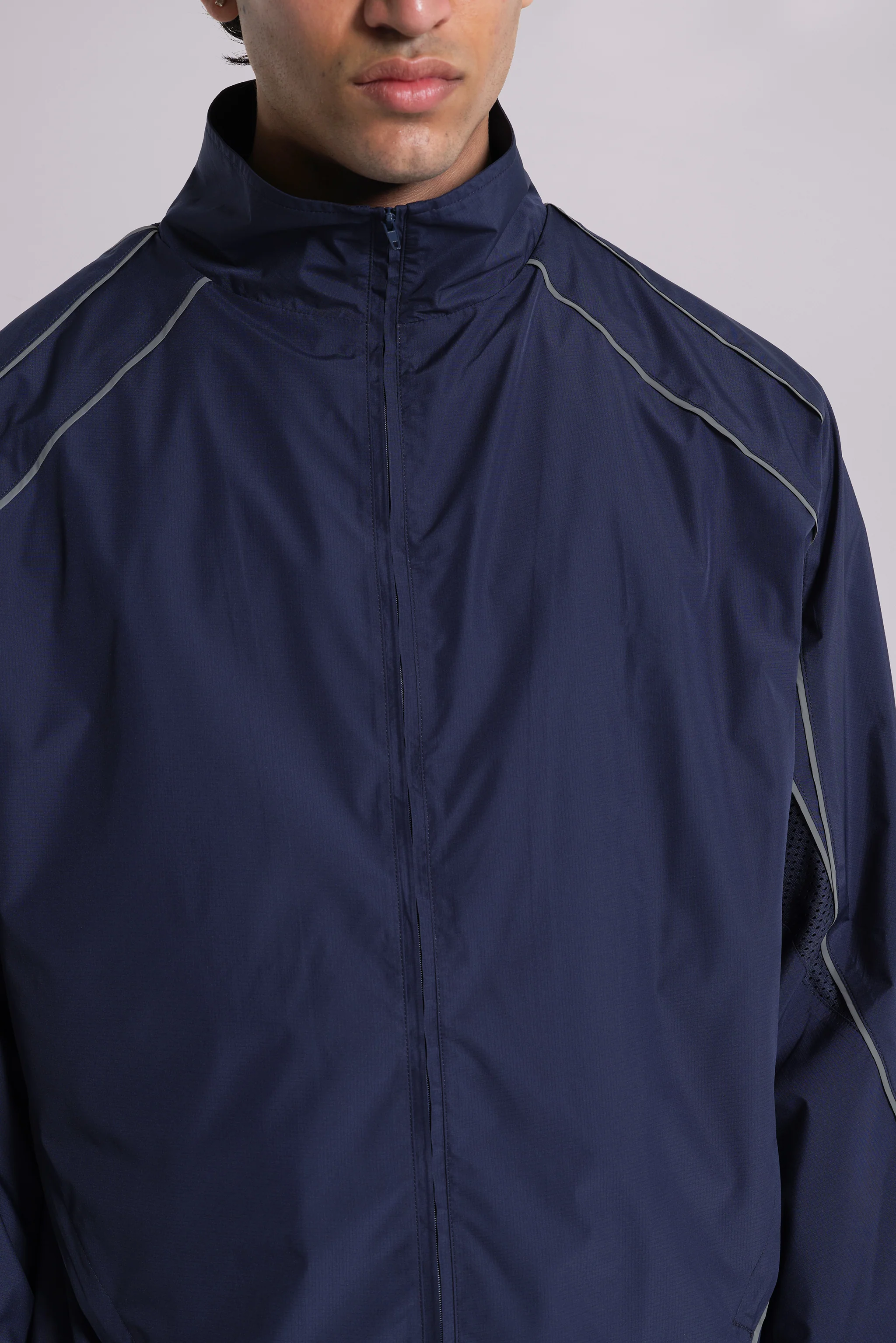 Navy Vapor Tracksuit Top - Image 9