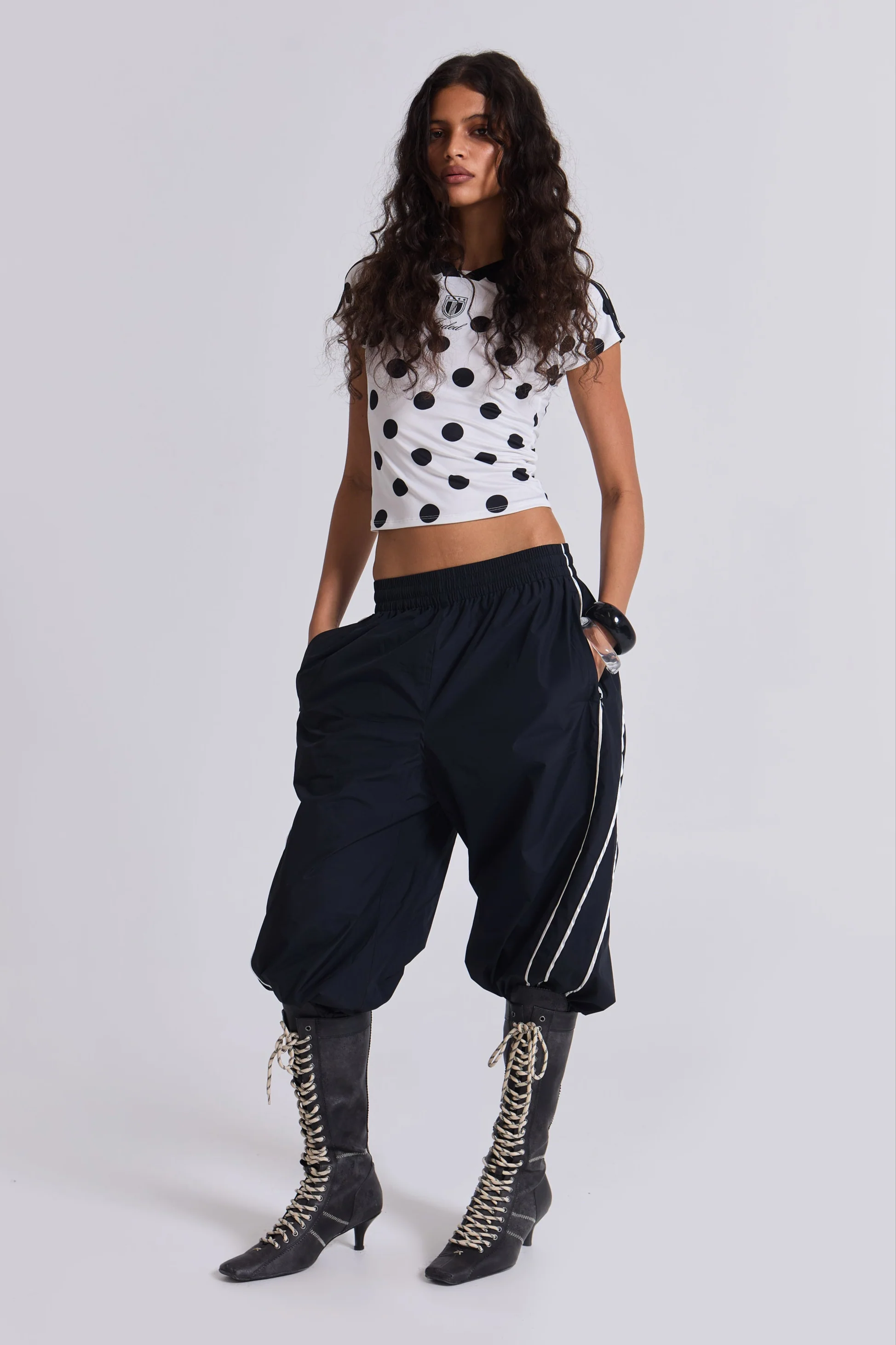 No.13 Polka Dot Football Top - Image 5