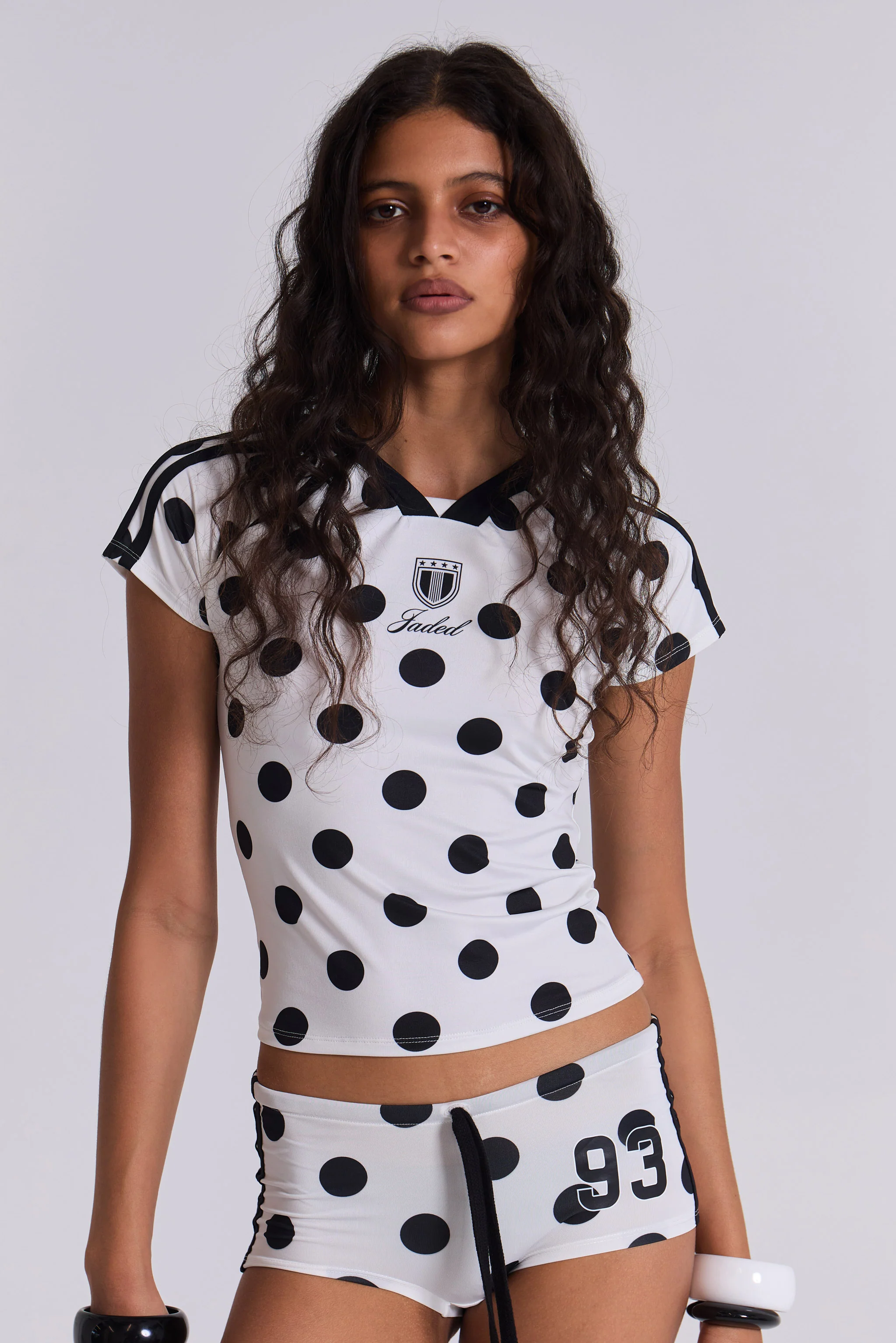 No.13 Polka Dot Football Top - Image 7