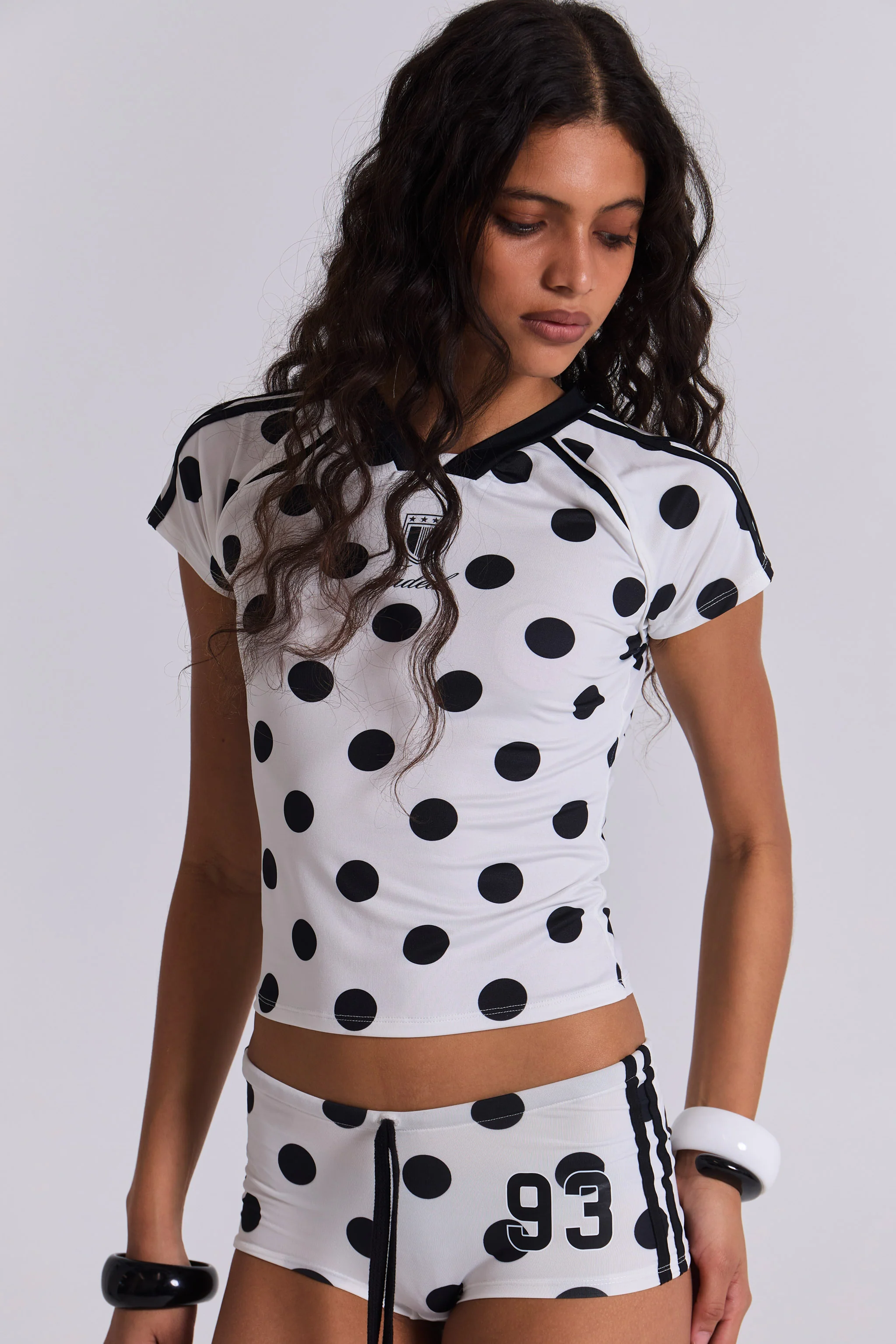 No.13 Polka Dot Football Top - Image 8
