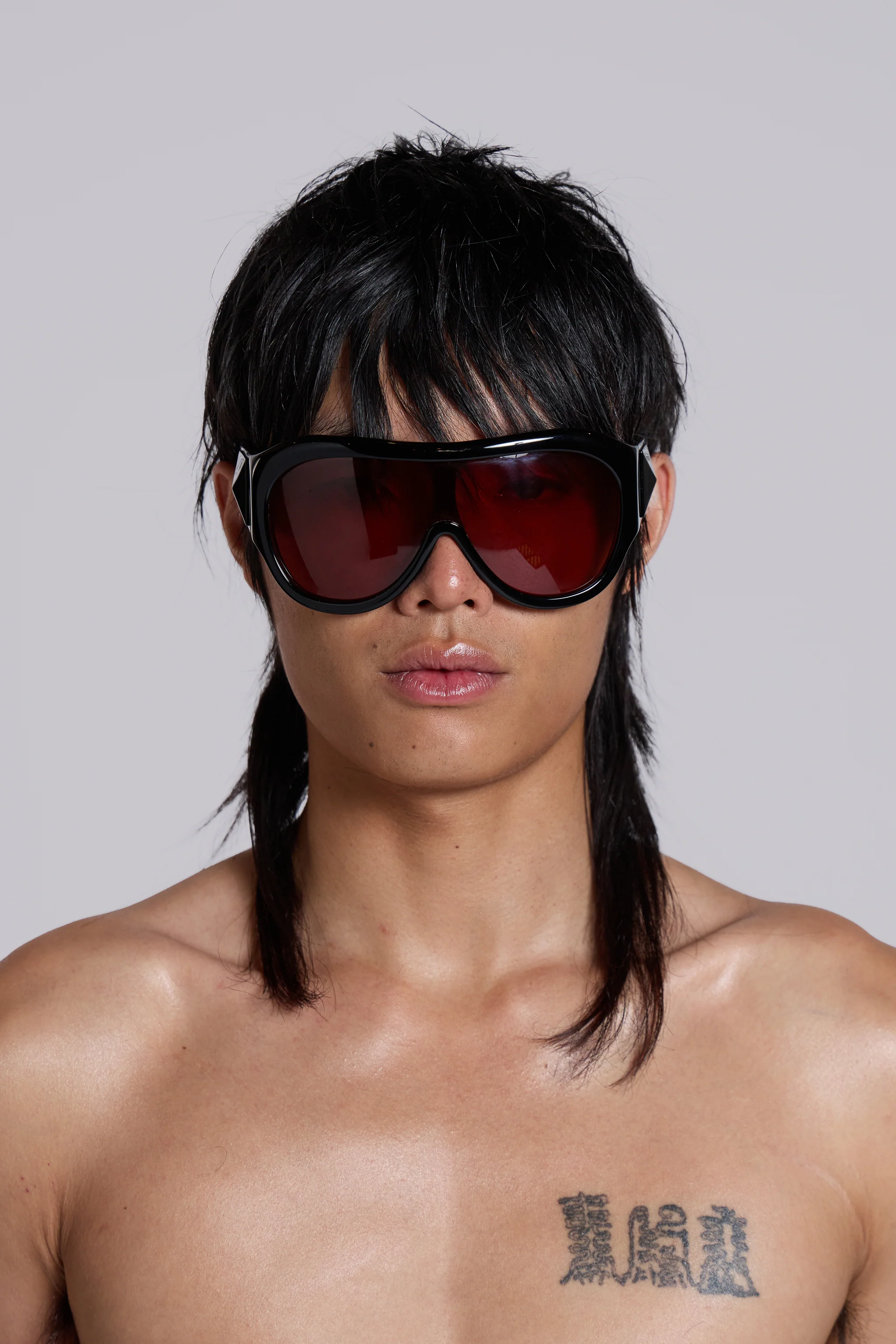 Noctra XL Stud Sunglasses in Damson - Image 9
