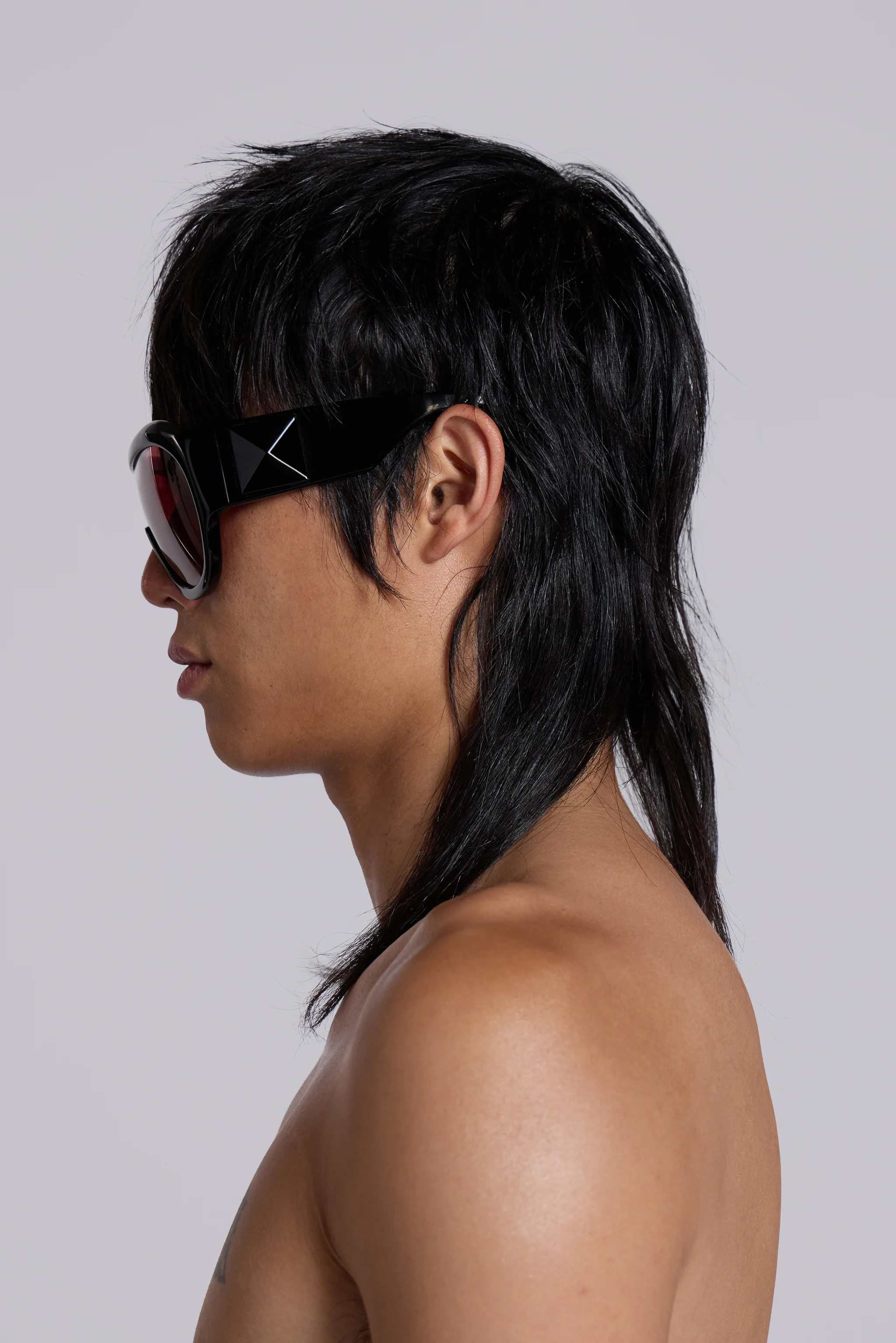 Noctra XL Stud Sunglasses in Damson - Image 6