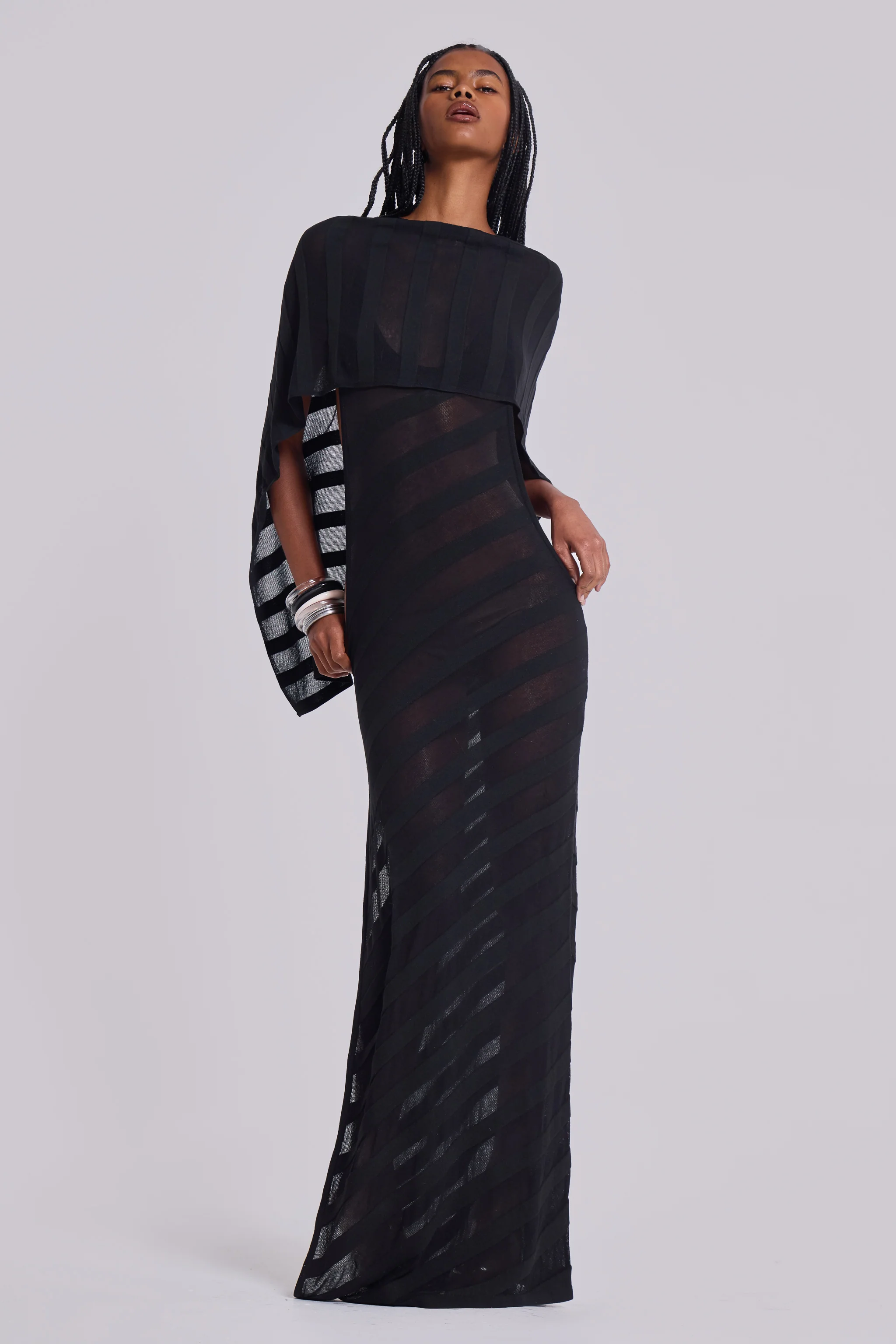 Noir Knit Maxi Dress - Image 10
