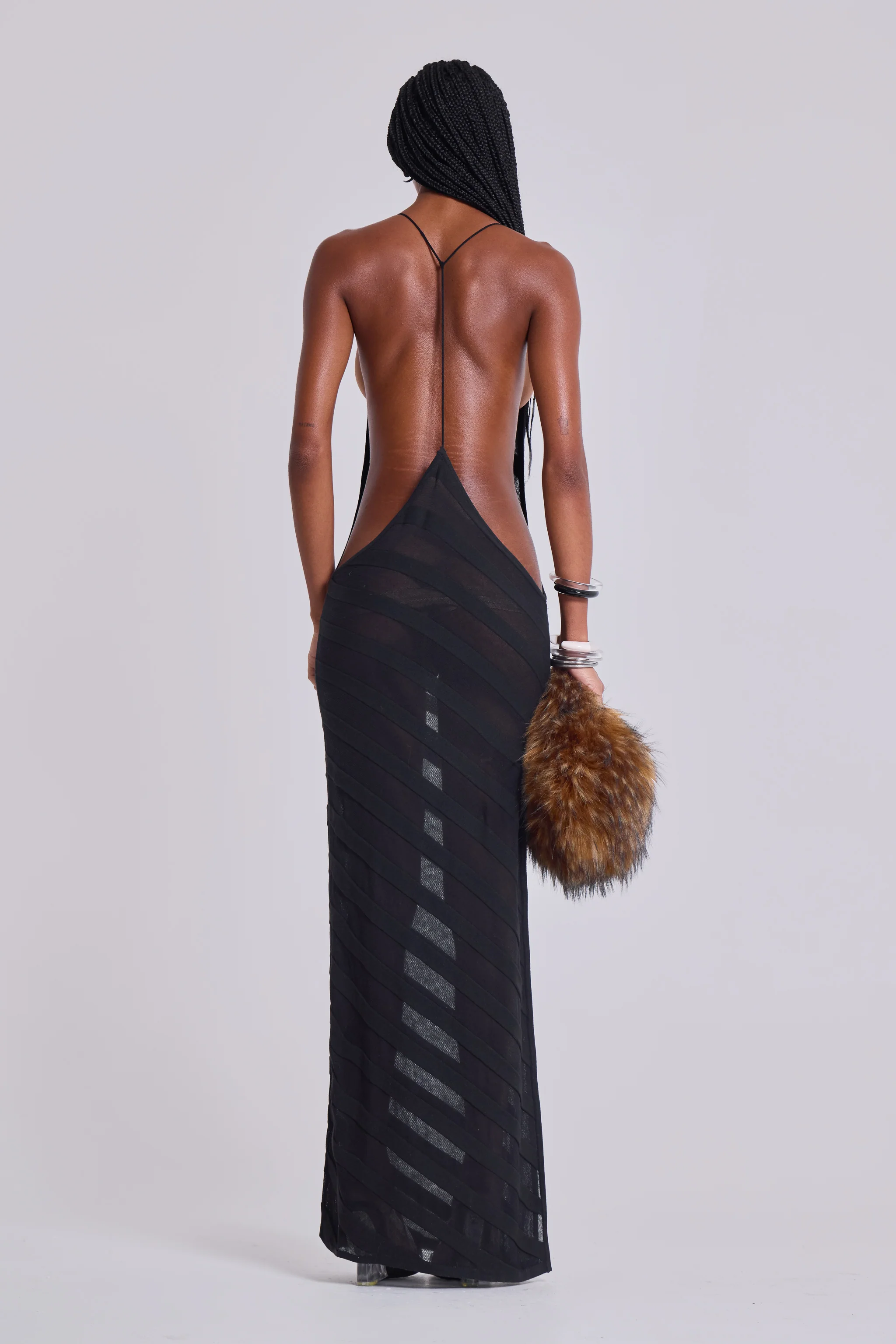 Noir Knit Maxi Dress - Image 4