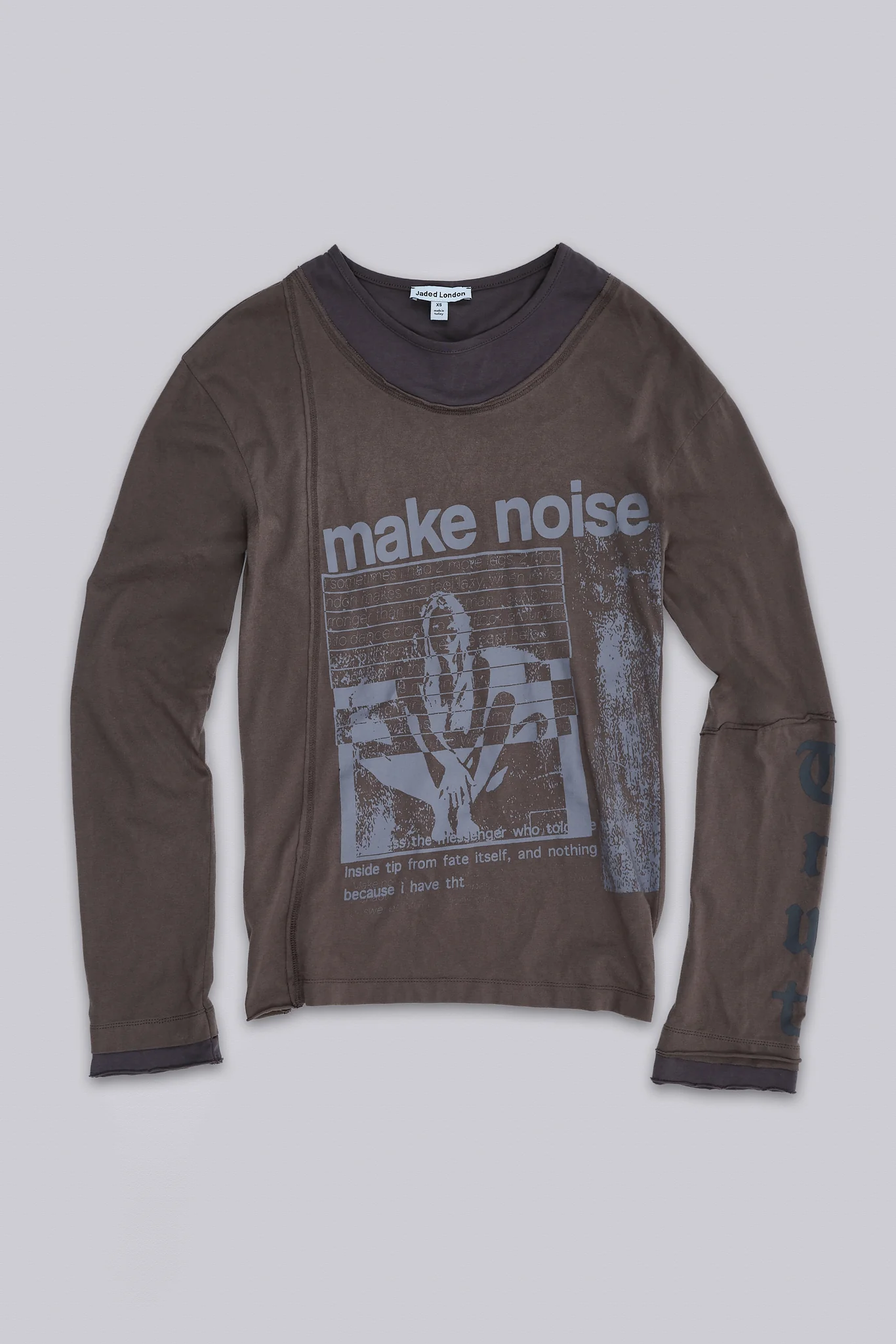 Noise Double Layer Long Sleeve Top - Image 2