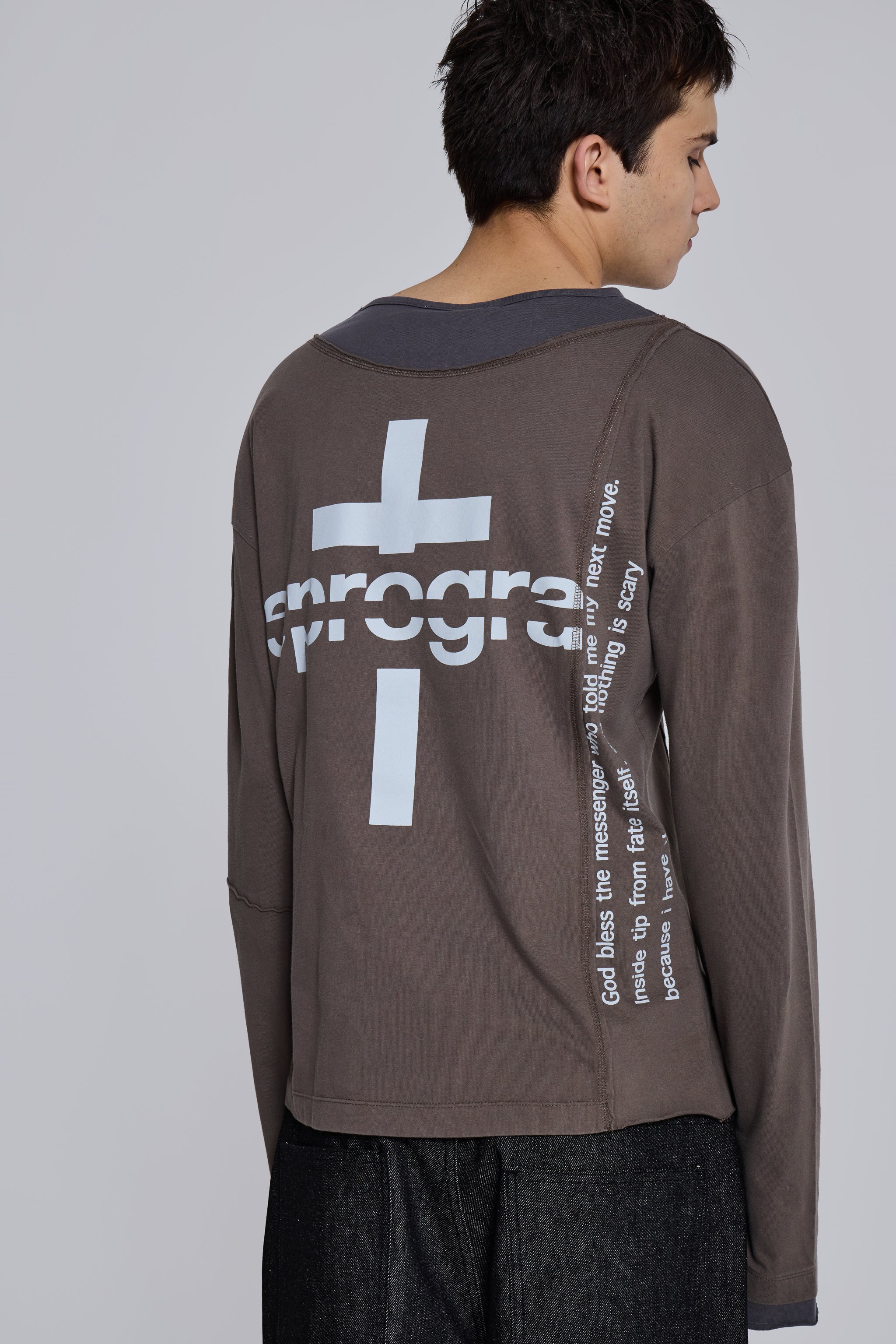 Noise Double Layer Long Sleeve Top - Image 3