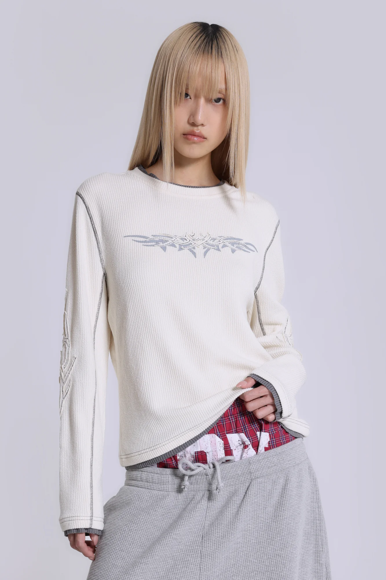 Off White Tattoo Applique Tee