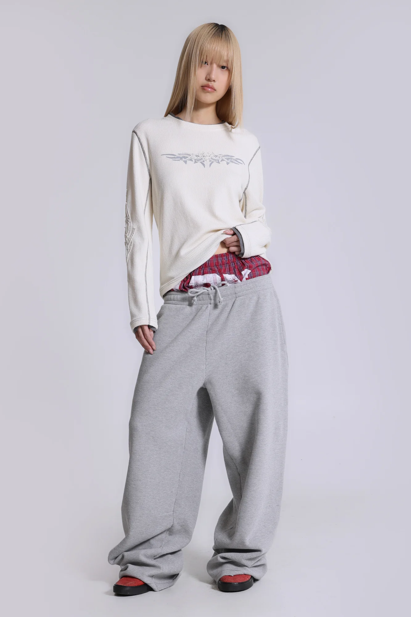 Off White Tattoo Applique Tee - Image 7