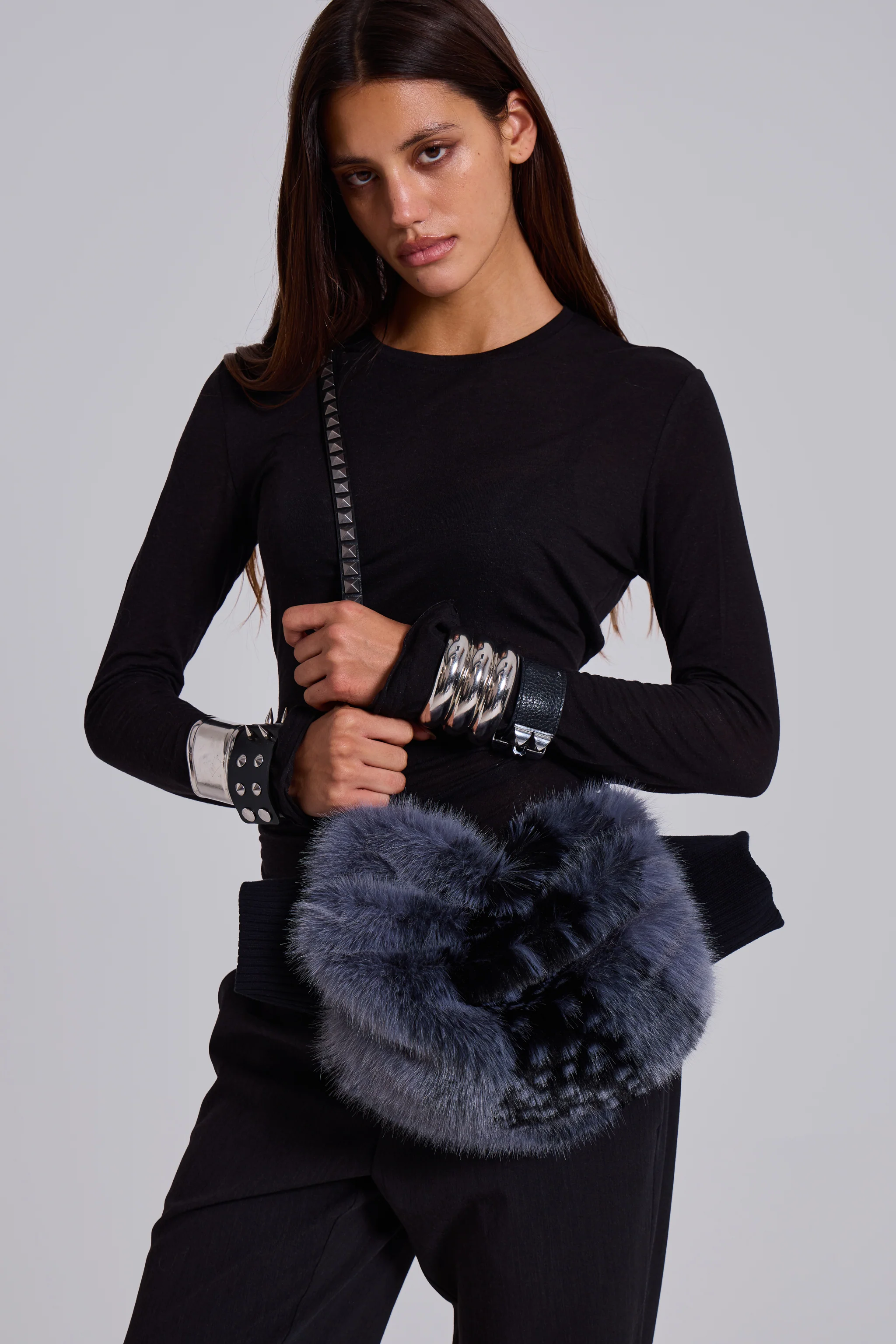 Oksana Faux Fur Muff Bag - Image 9
