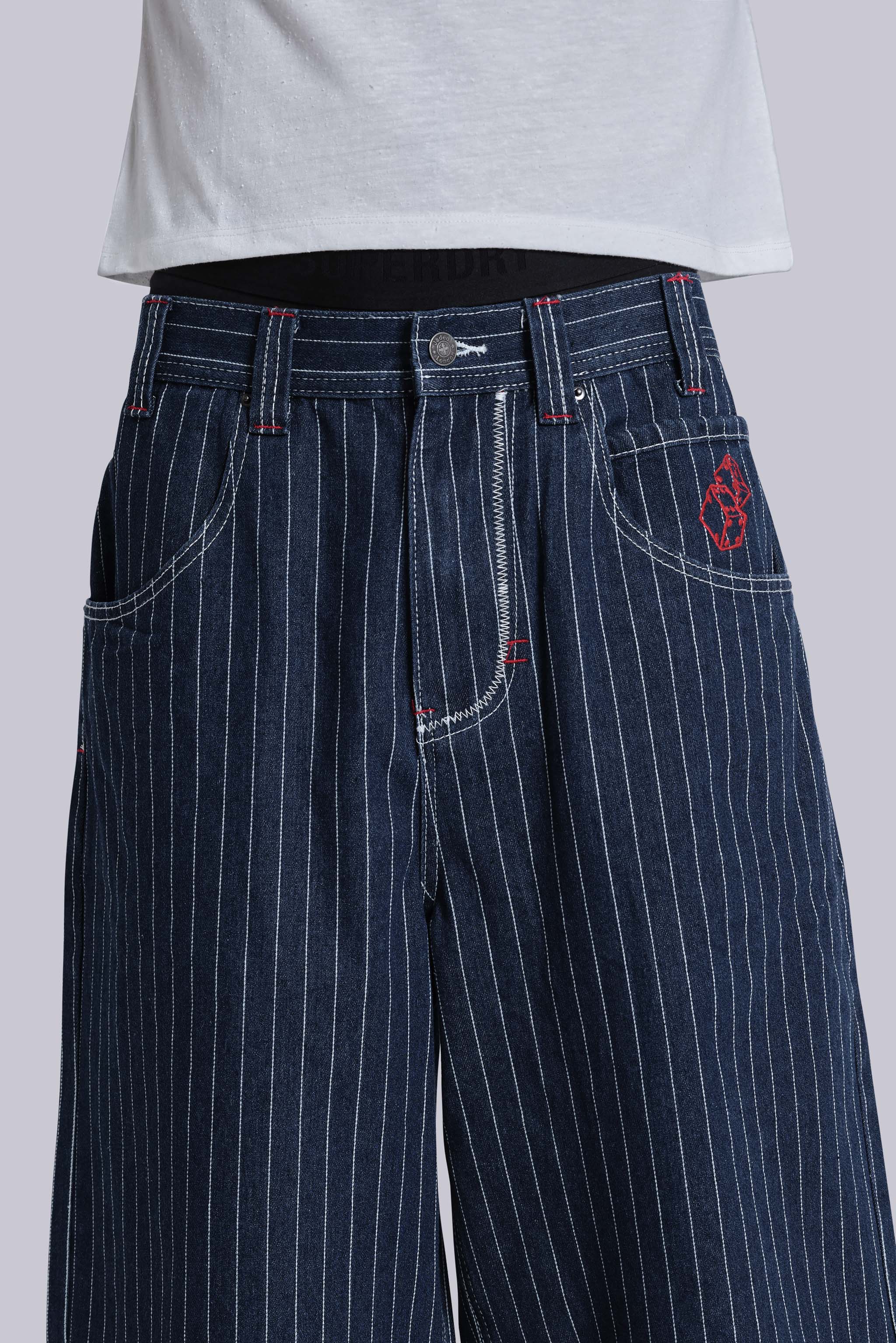 Ollie Pinstripe Jorts - Image 6
