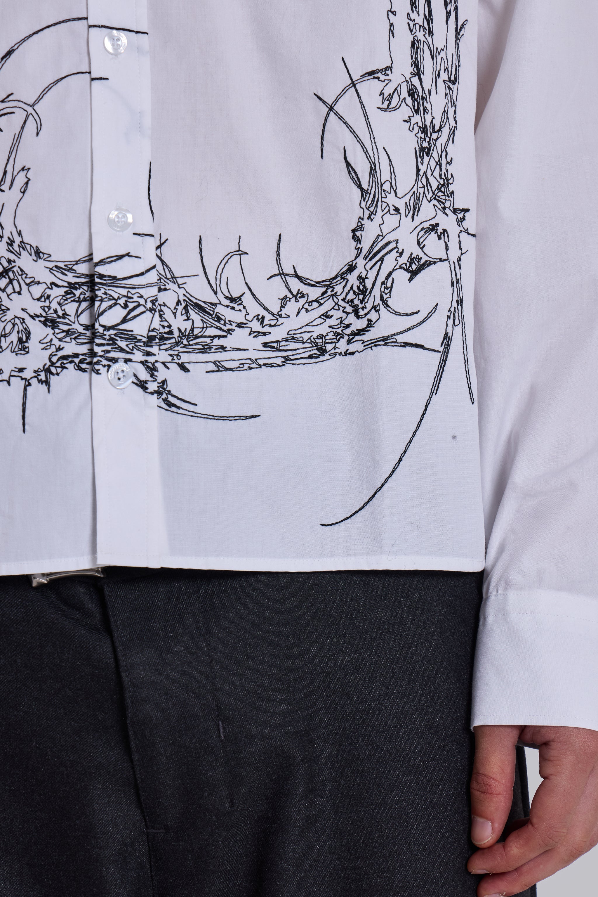 Opaque Button-Up Shirt - Image 6