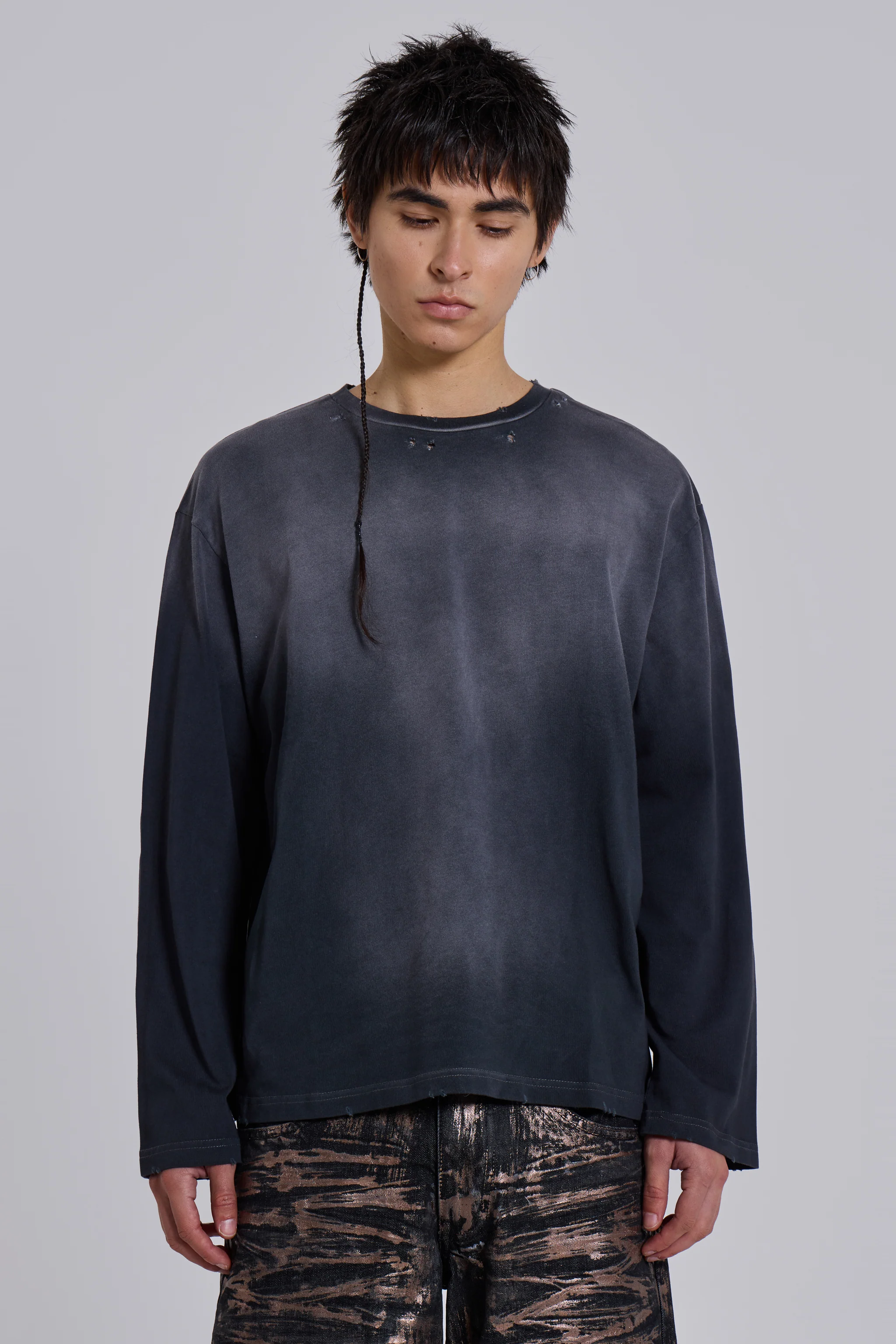 Opaque Navy LS Top - Image 8