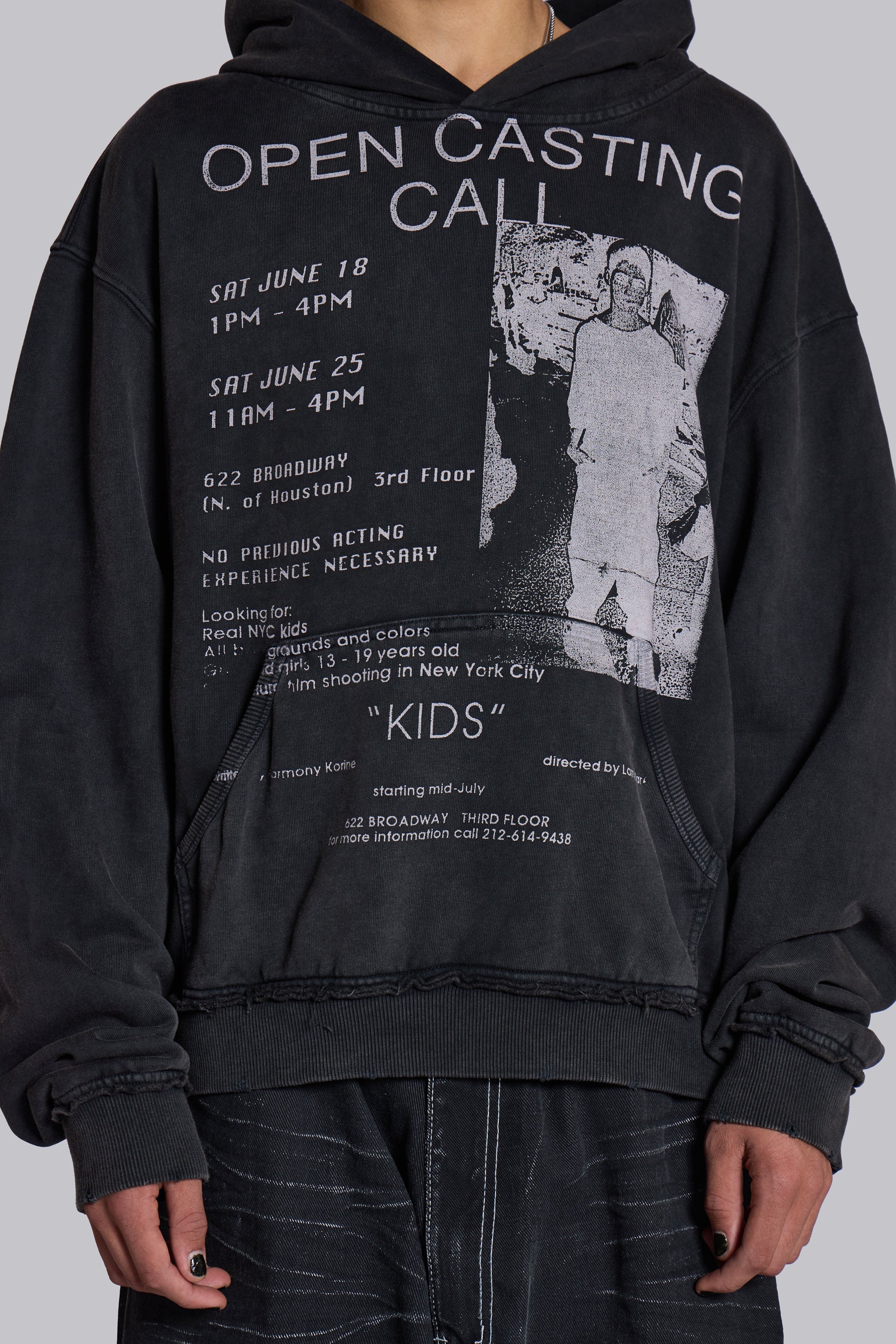 Open Casting Black Hoodie - Image 4