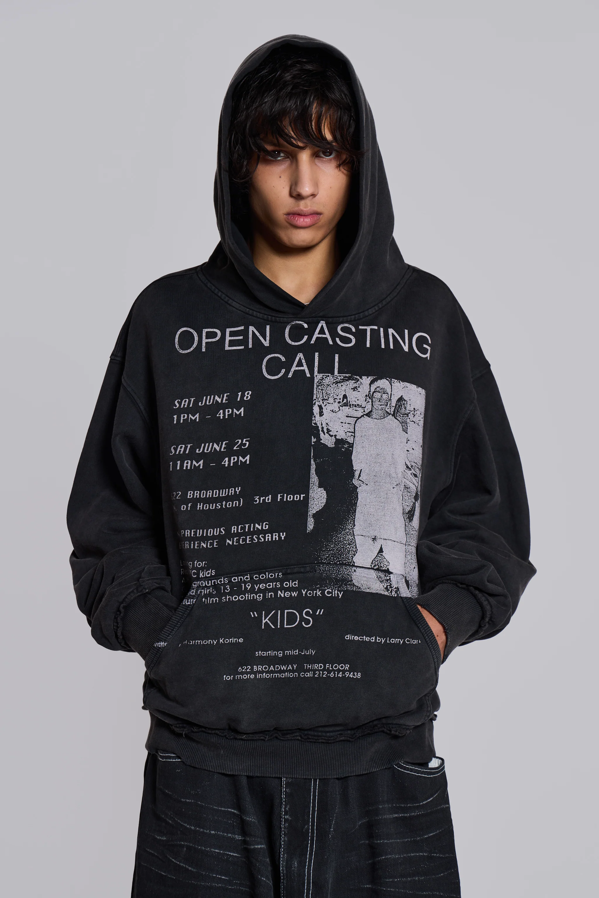 Open Casting Black Hoodie - Image 9