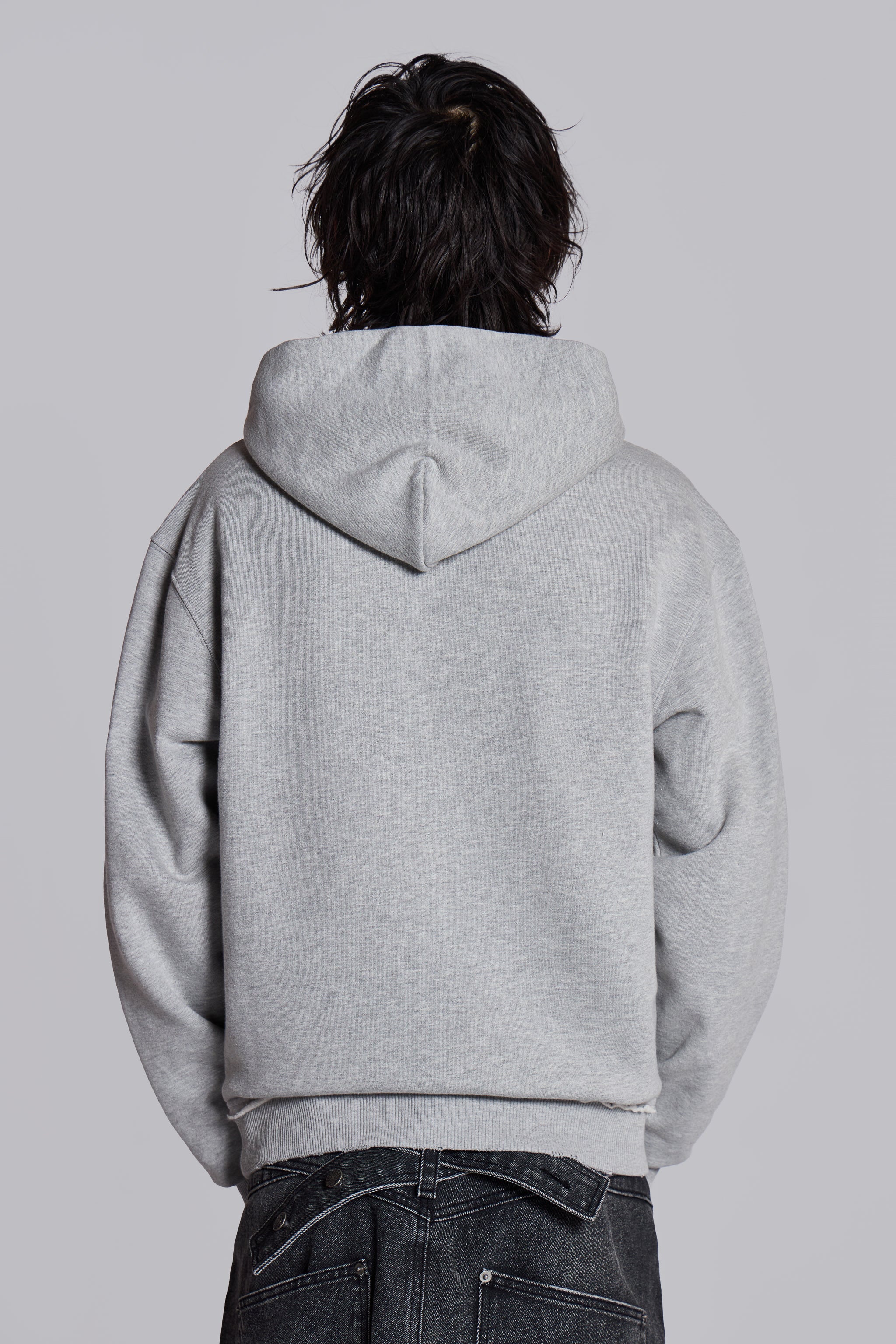Open Casting Grey Marl Hoodie - Image 4