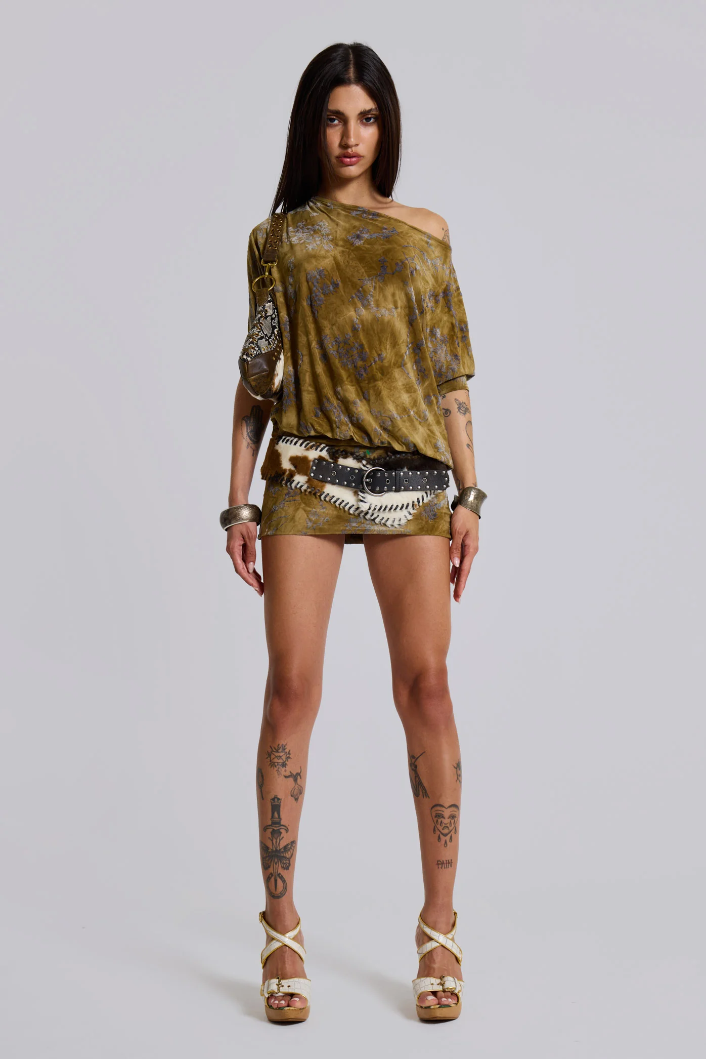 Ophidian Devore Backless Mini Dress - Image 8