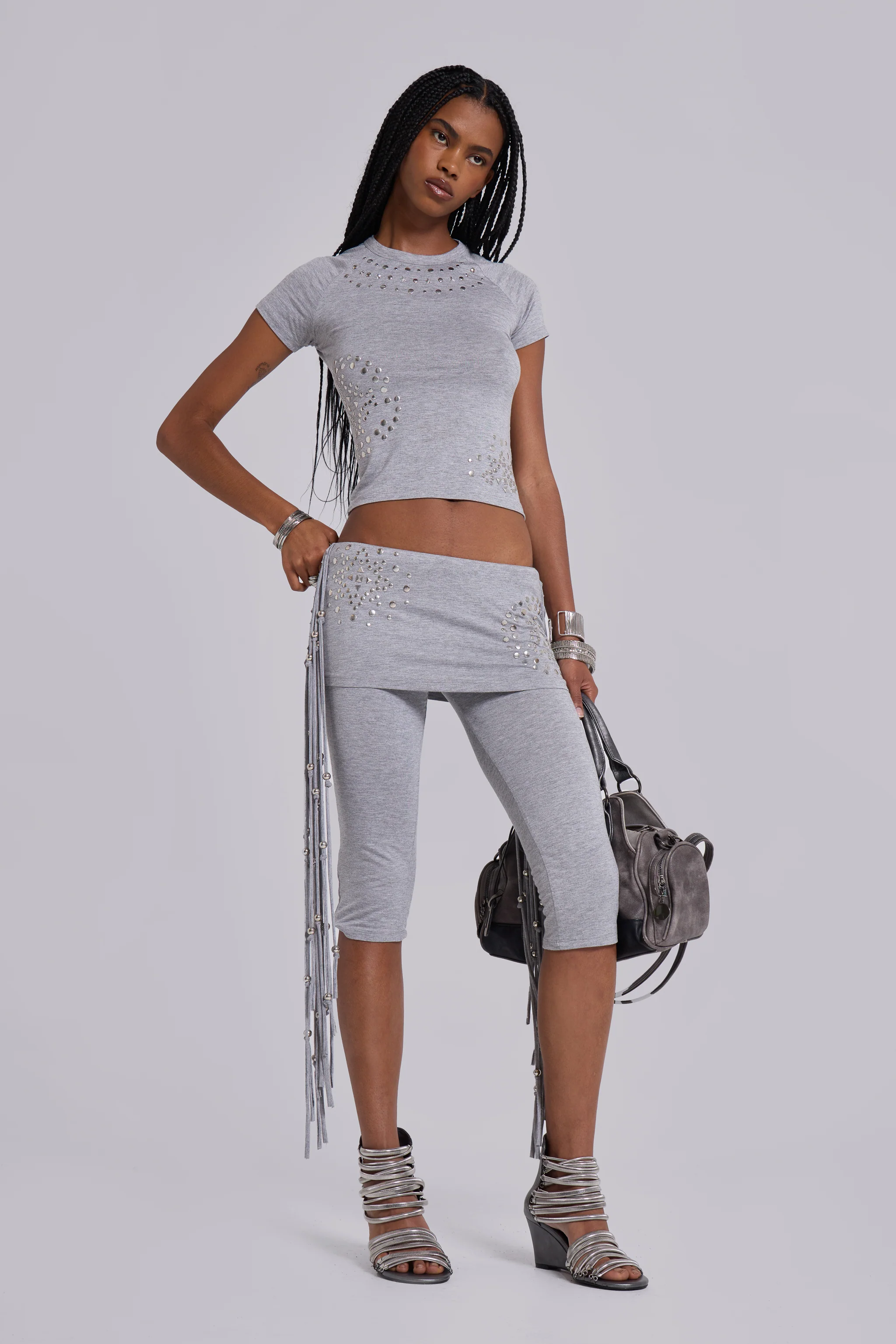Oxara Snakechain Heeled Wedge Sandal - Image 12
