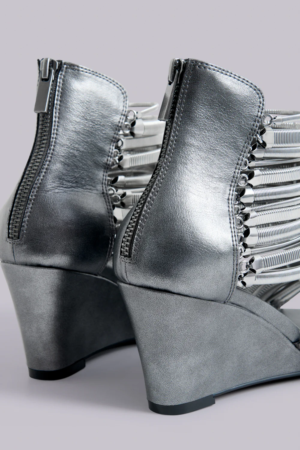 Oxara Snakechain Heeled Wedge Sandal - Image 8