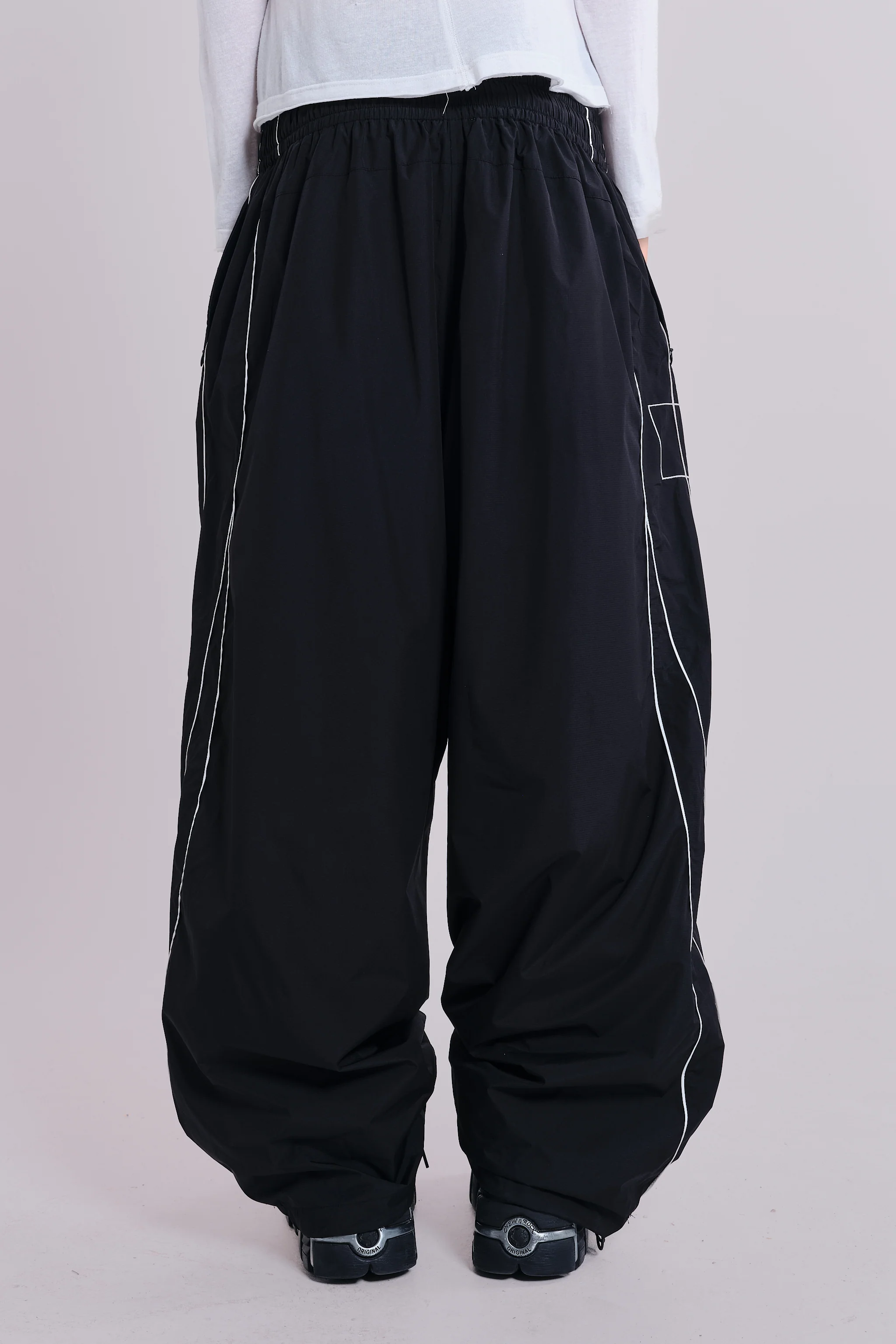 P.O.A. Black Vapor Tracksuit Bottoms - Image 6