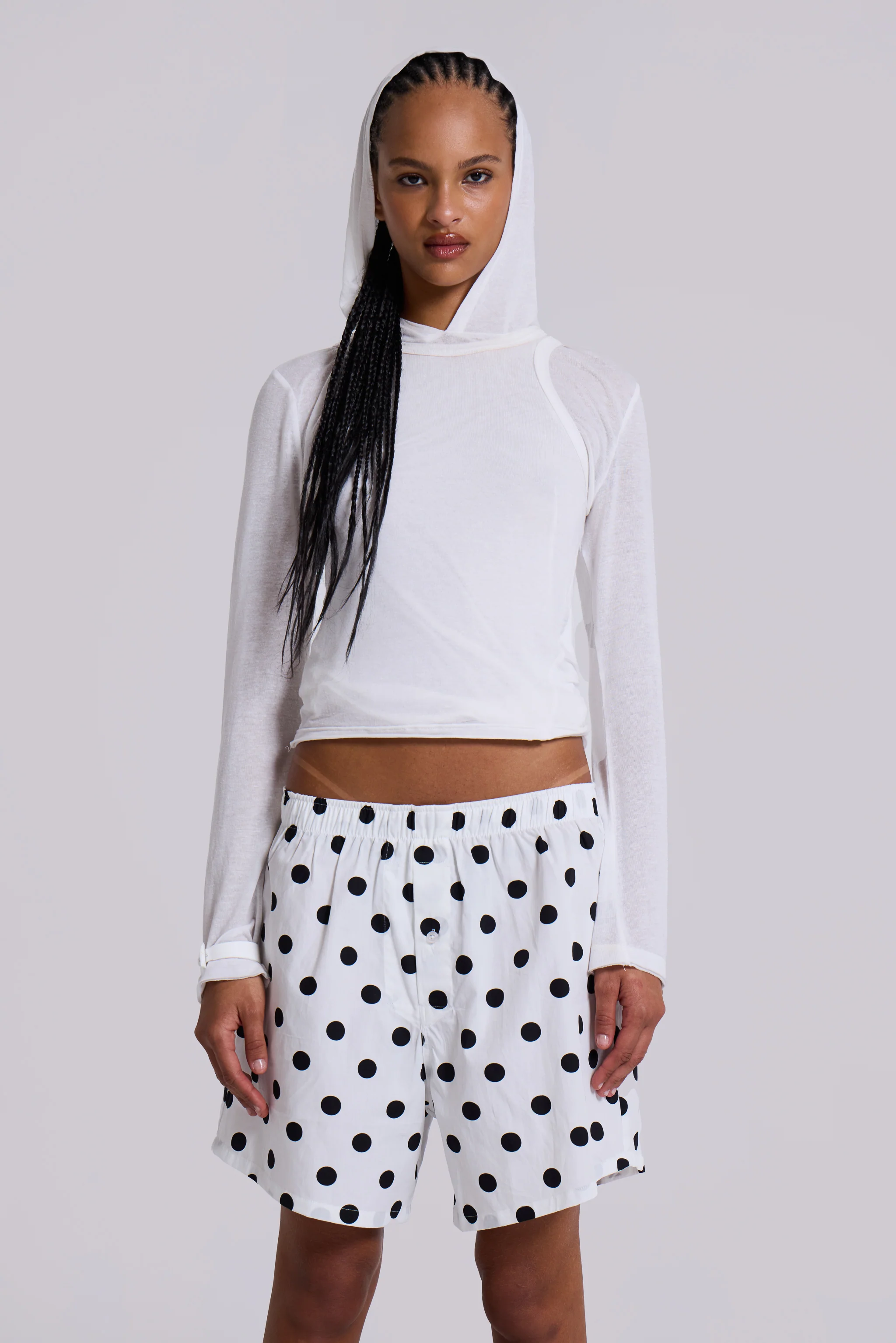 White Polka Boxers - Image 2