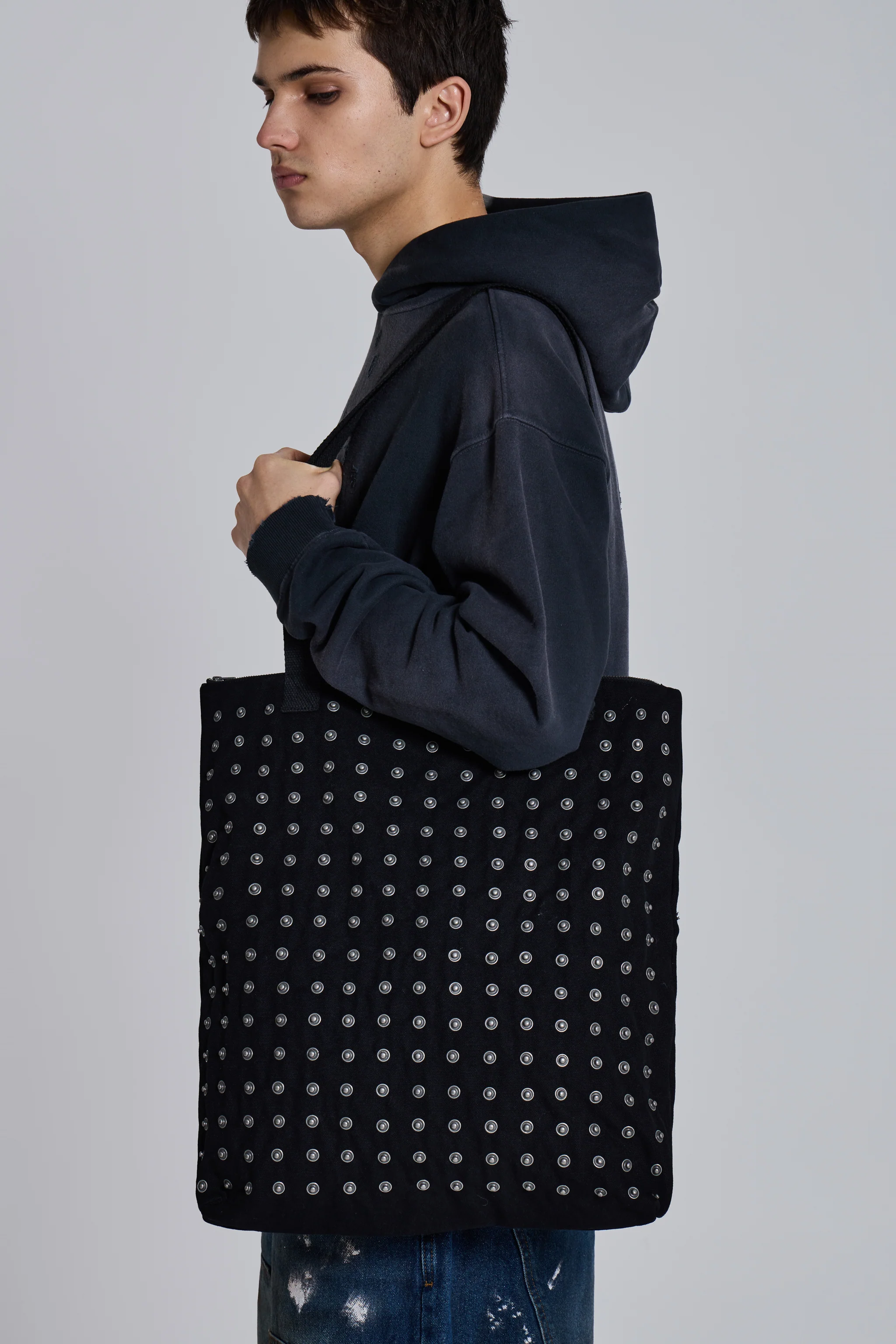 Press Stud Tote Bag - Image 3