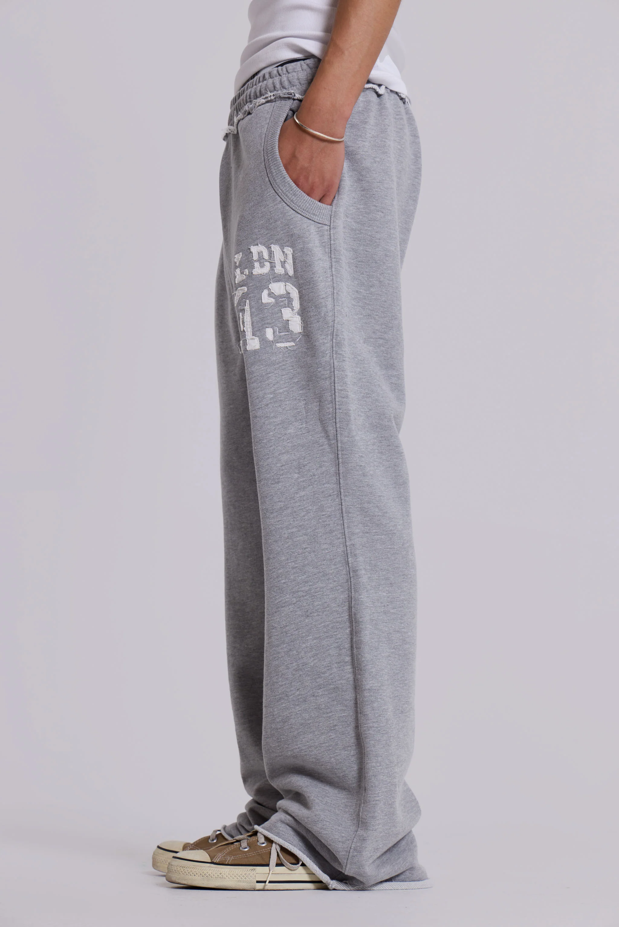 13 Grey Marl Slim Monster Joggers - Image 6