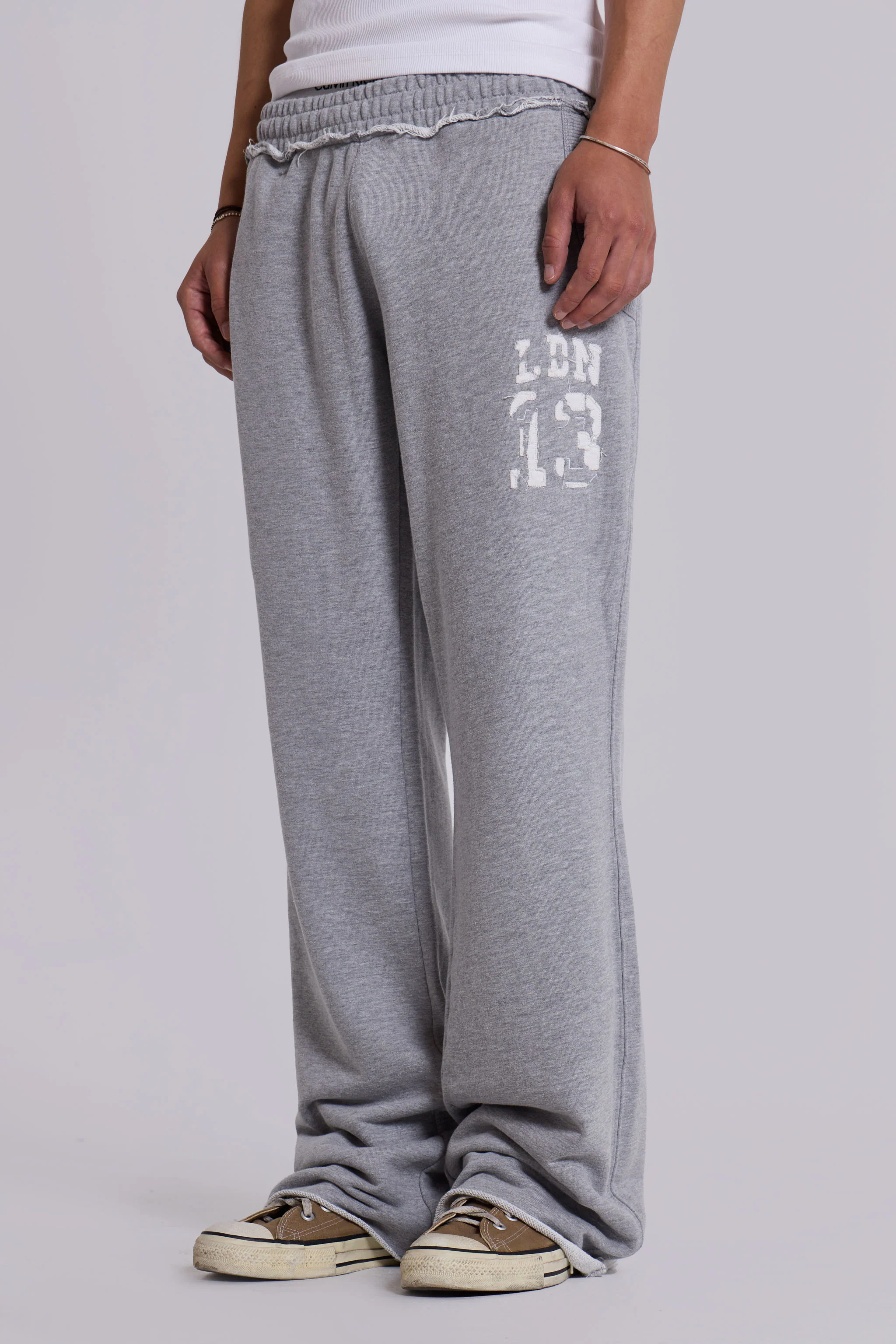13 Grey Marl Slim Monster Joggers - Image 7