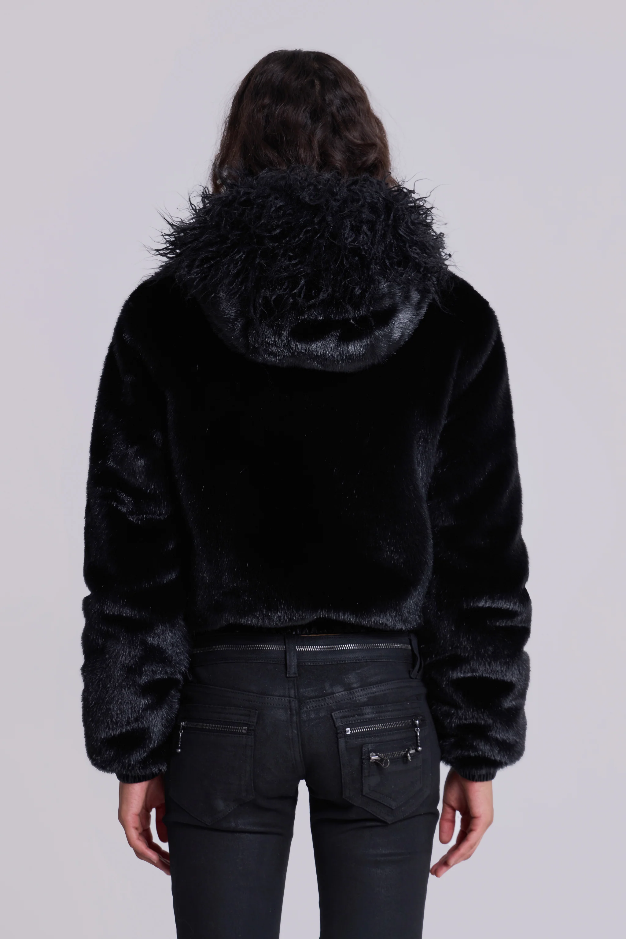 Raven Faux Fur Jacket - Image 6