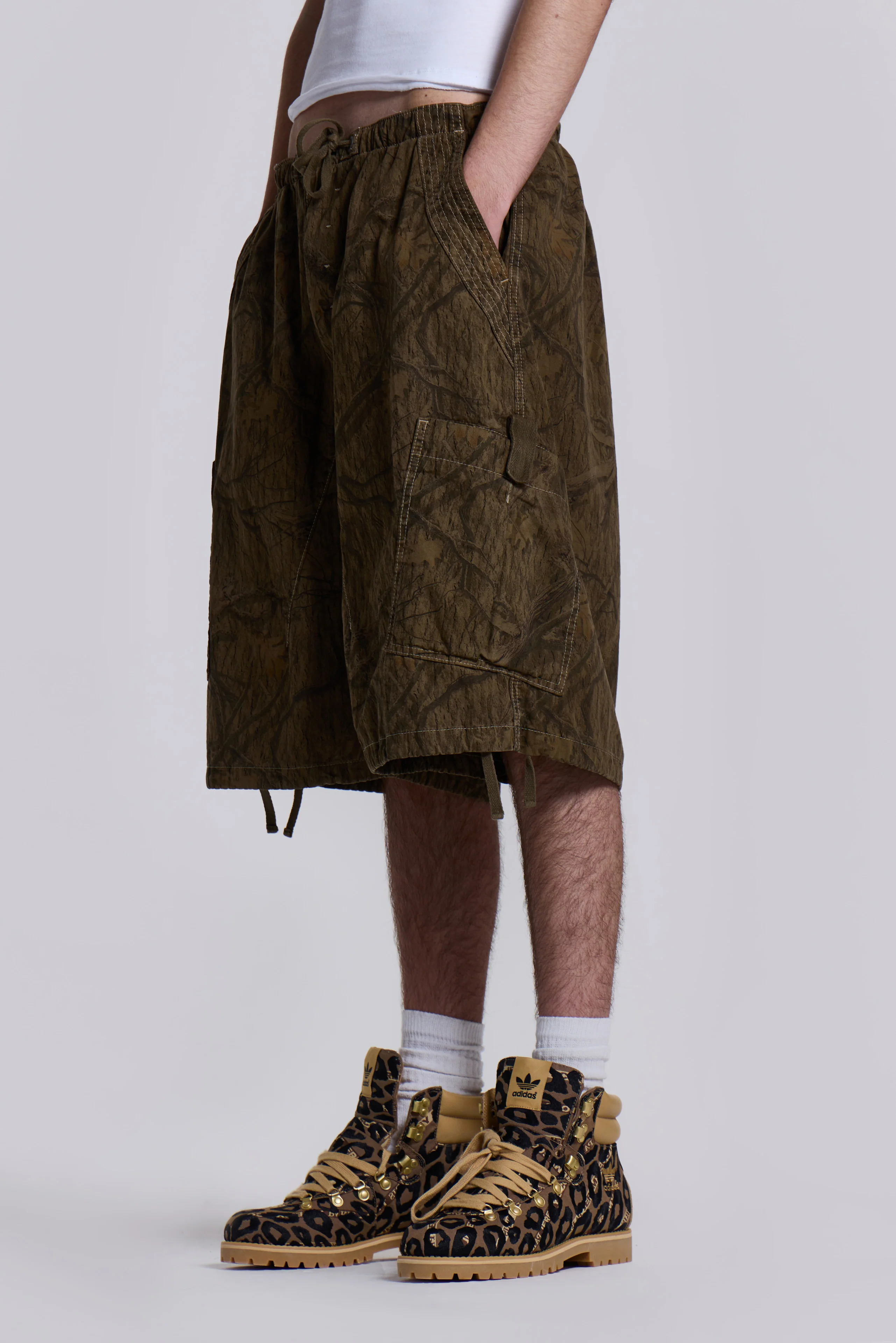 Forest Camo Parachute Shorts - Image 8