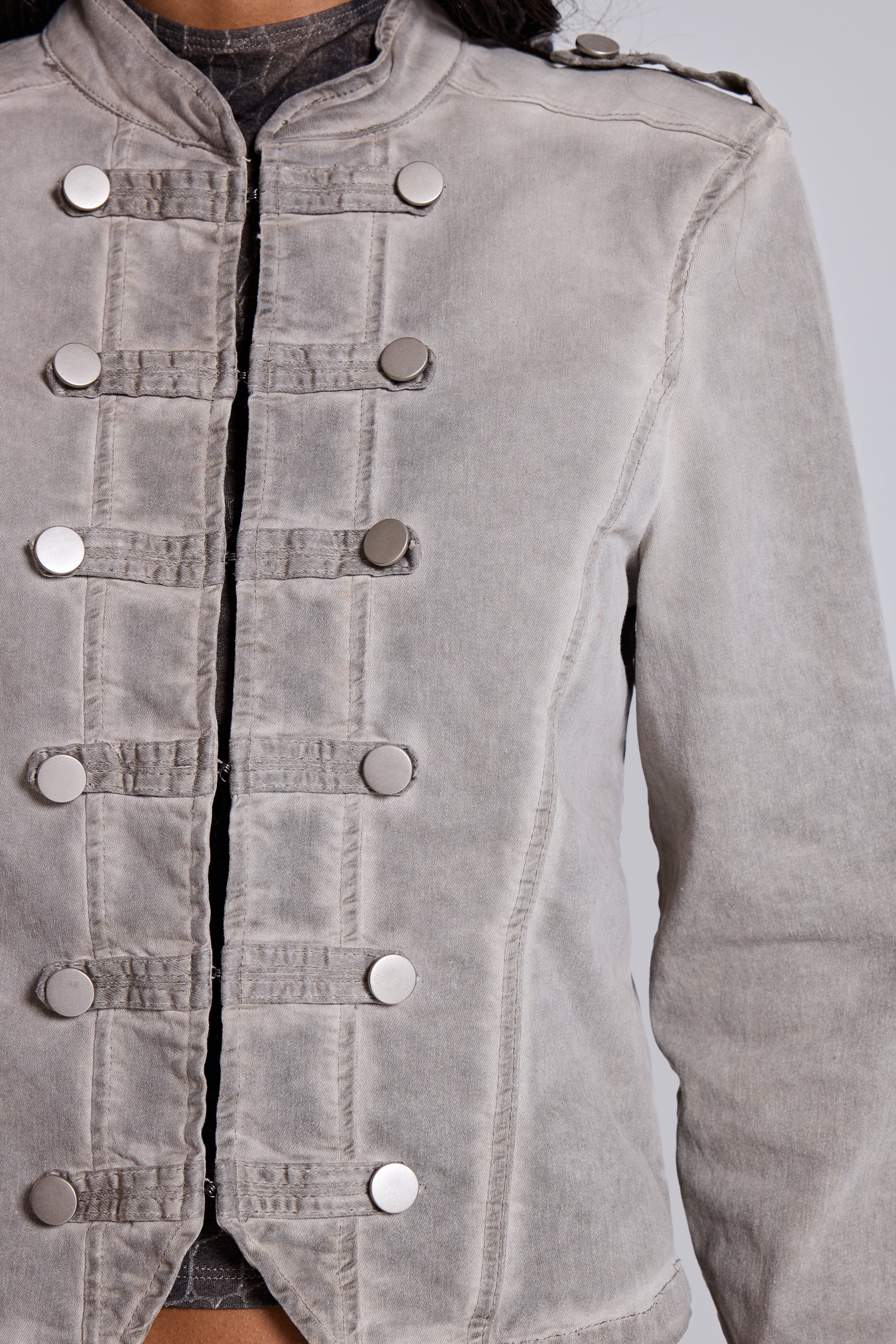 Rebel Military Jacket in Clay - Image 11