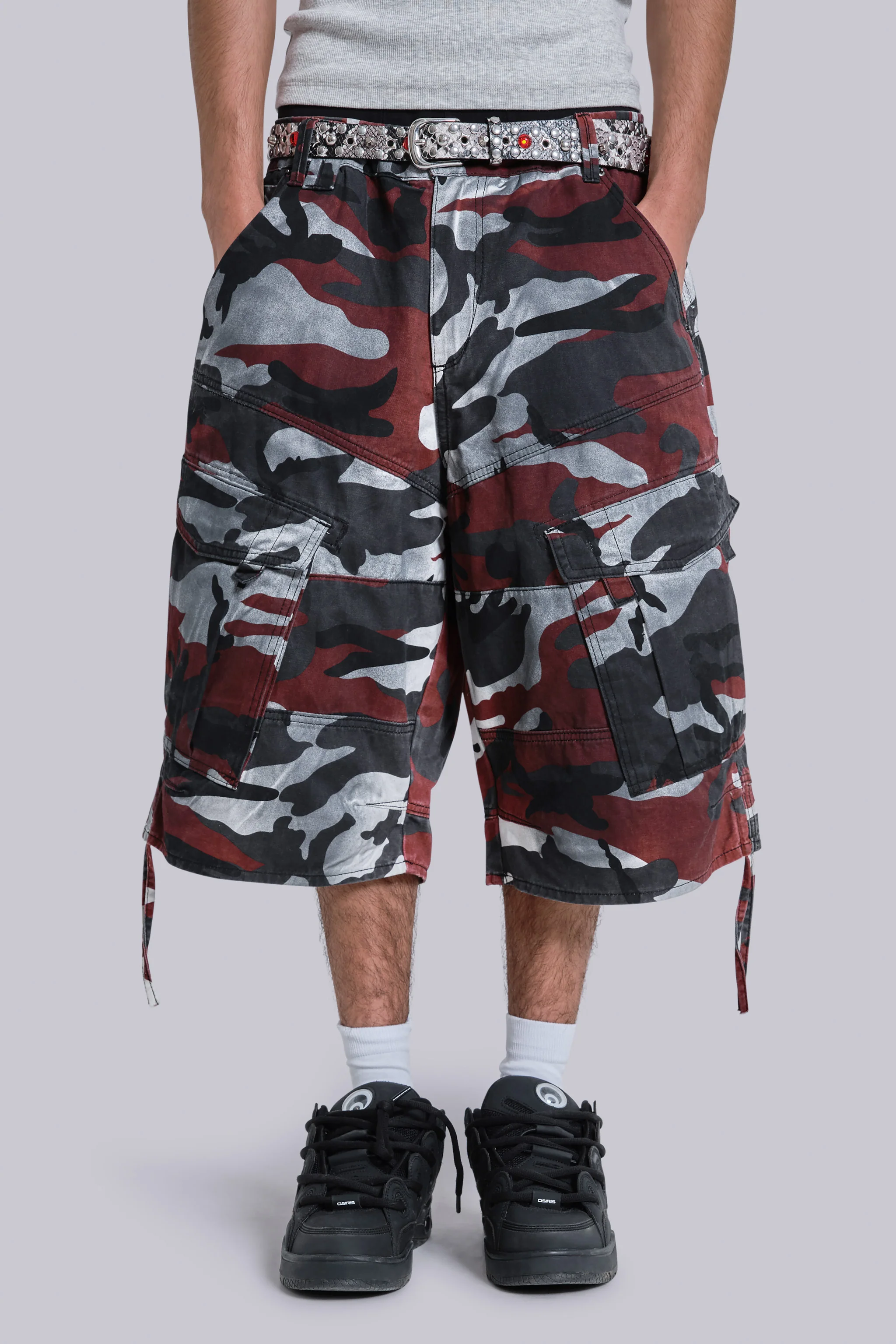 Red Camo Cadet Shorts - Image 3