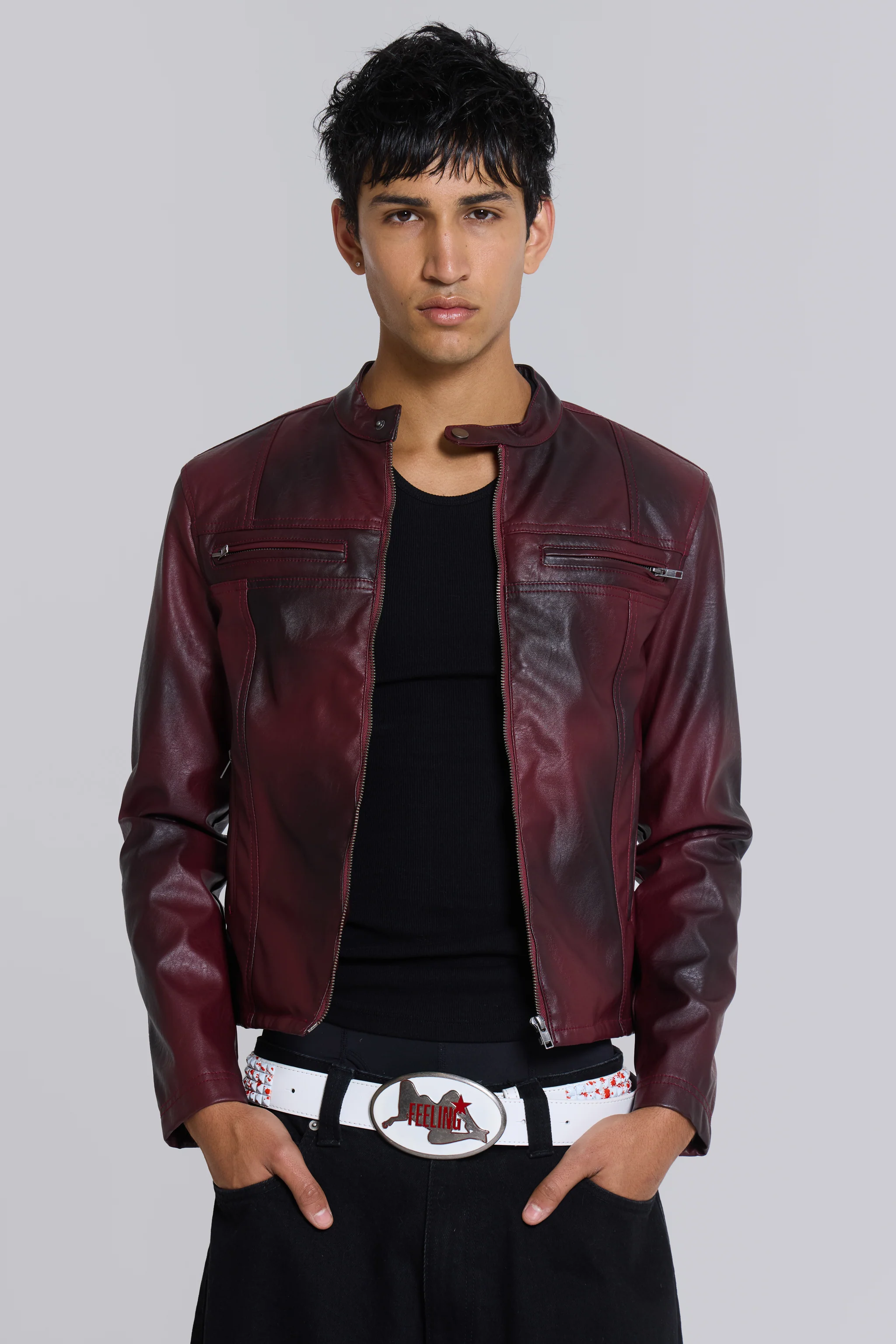 Oxblood Piston Jacket - Image 3