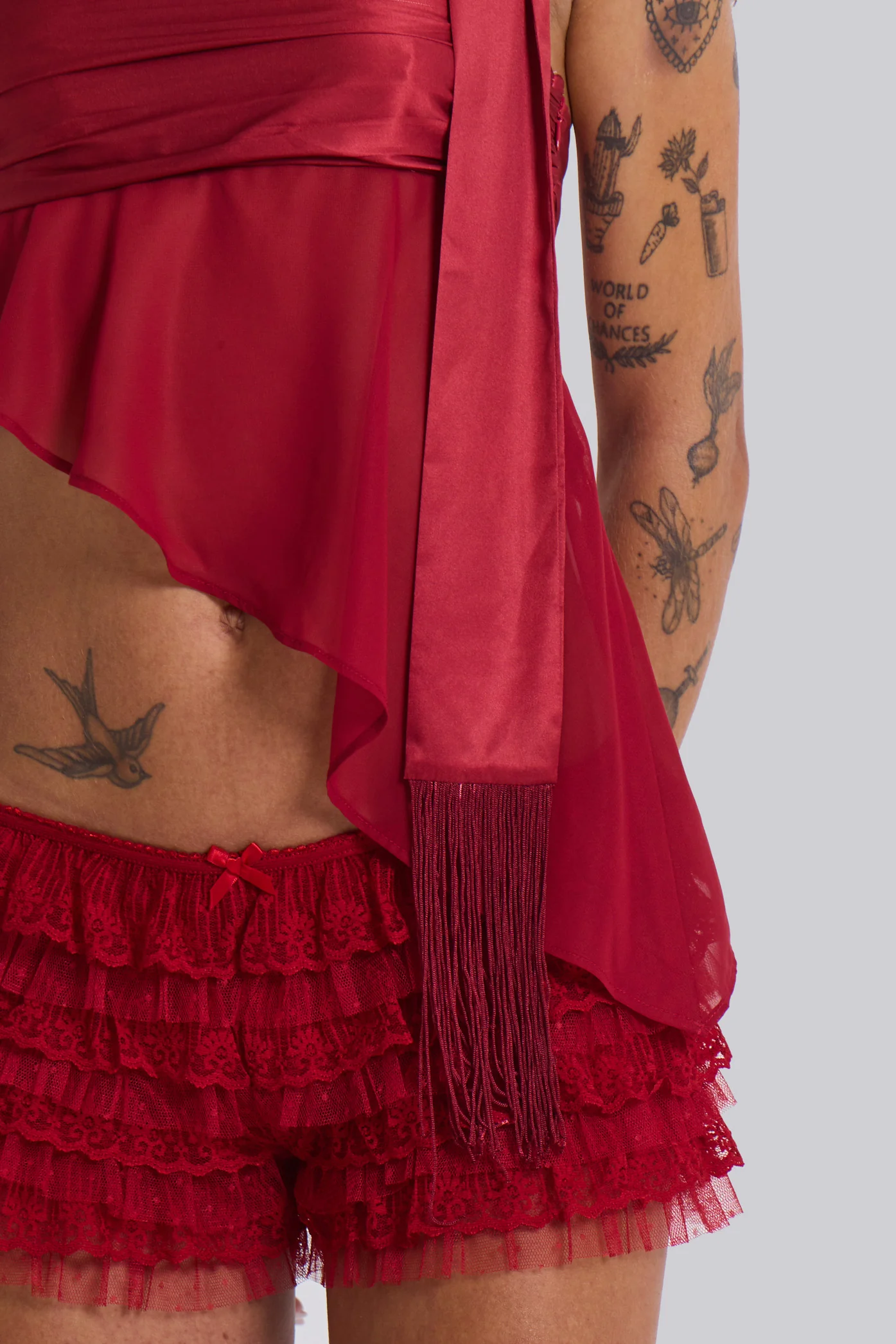 Regina Corset Top In Scarlet Red - Image 9
