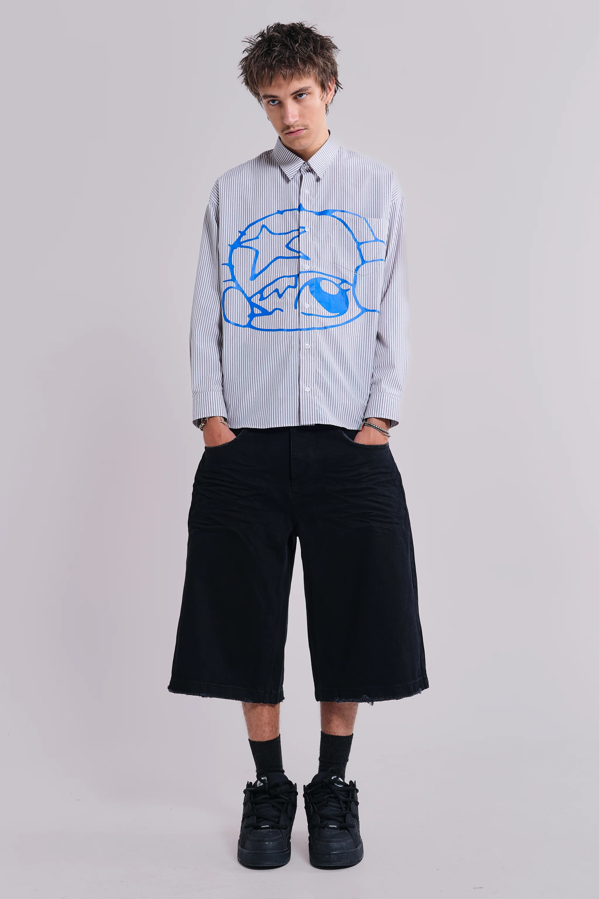 Sand Black Colossus Jorts - Image 2